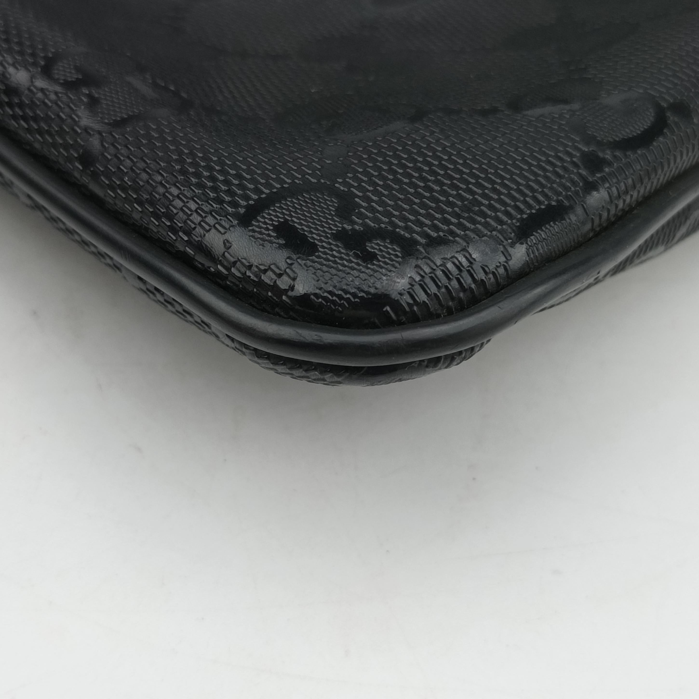 Pre-owned Gucci GG Imprime messenger Black PVC coated canvas 201446 shoulderbag | stylenewstar