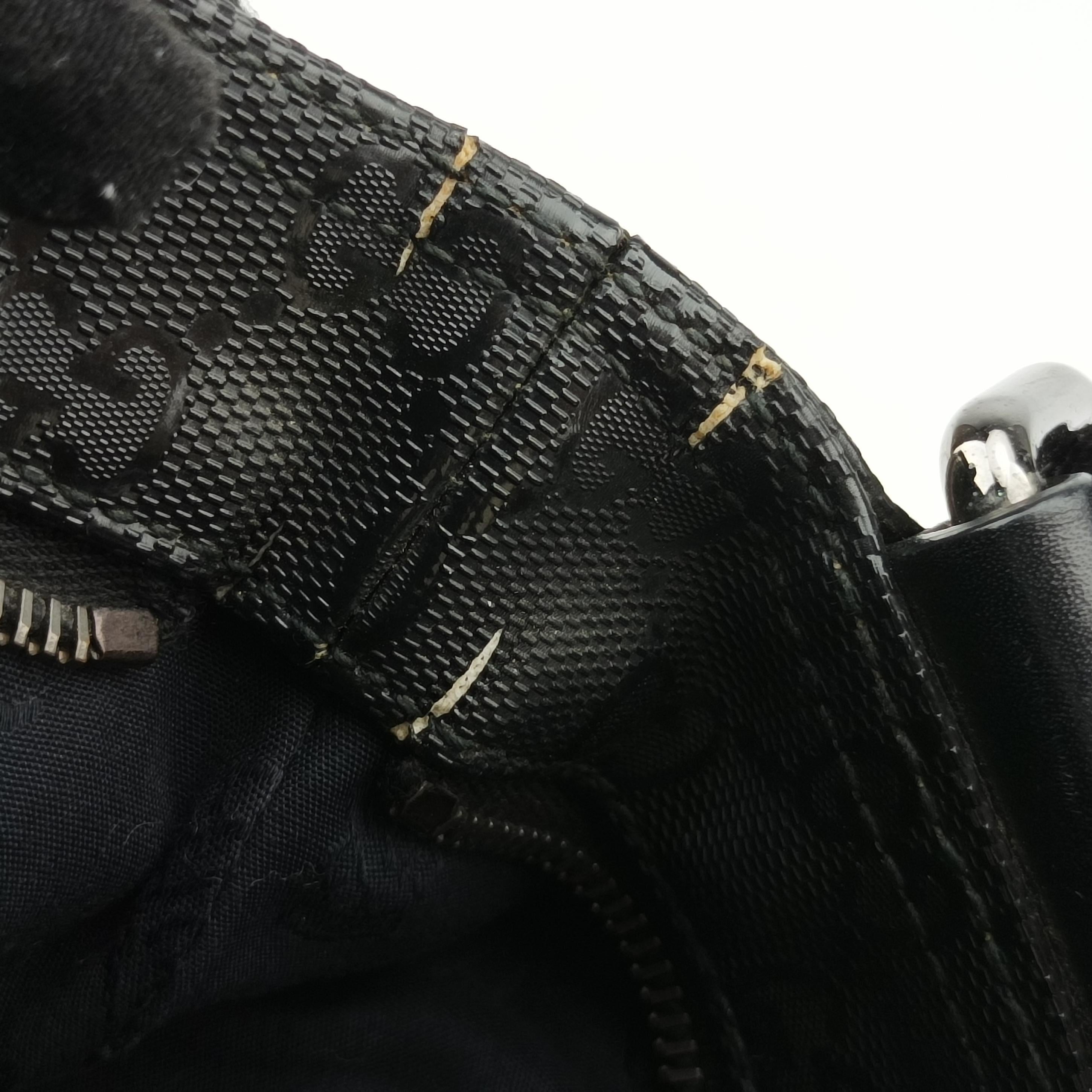 Pre-owned Gucci GG Imprime messenger Black PVC coated canvas 201446 shoulderbag | stylenewstar