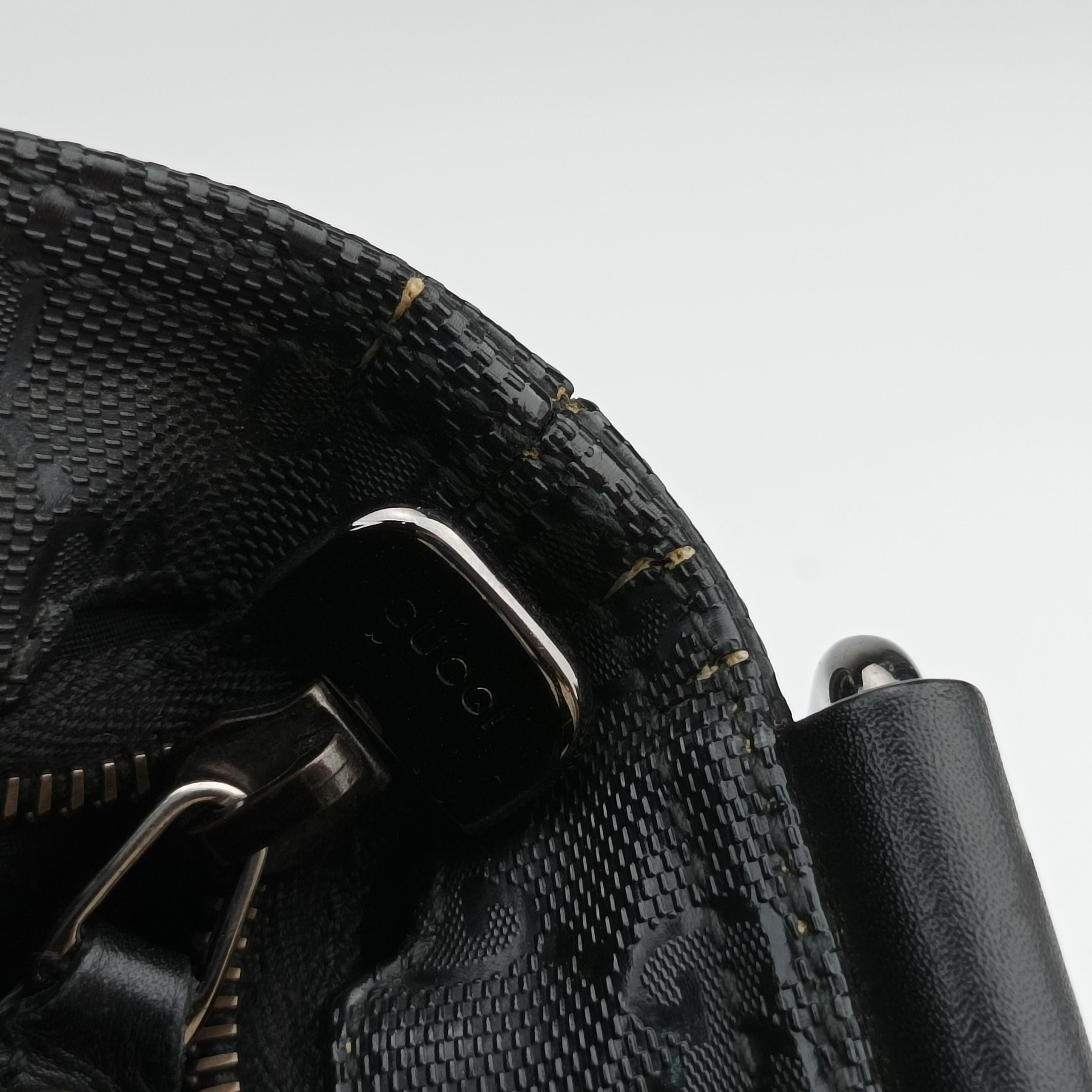 Pre-owned Gucci GG Imprime messenger Black PVC coated canvas 201446 shoulderbag | stylenewstar