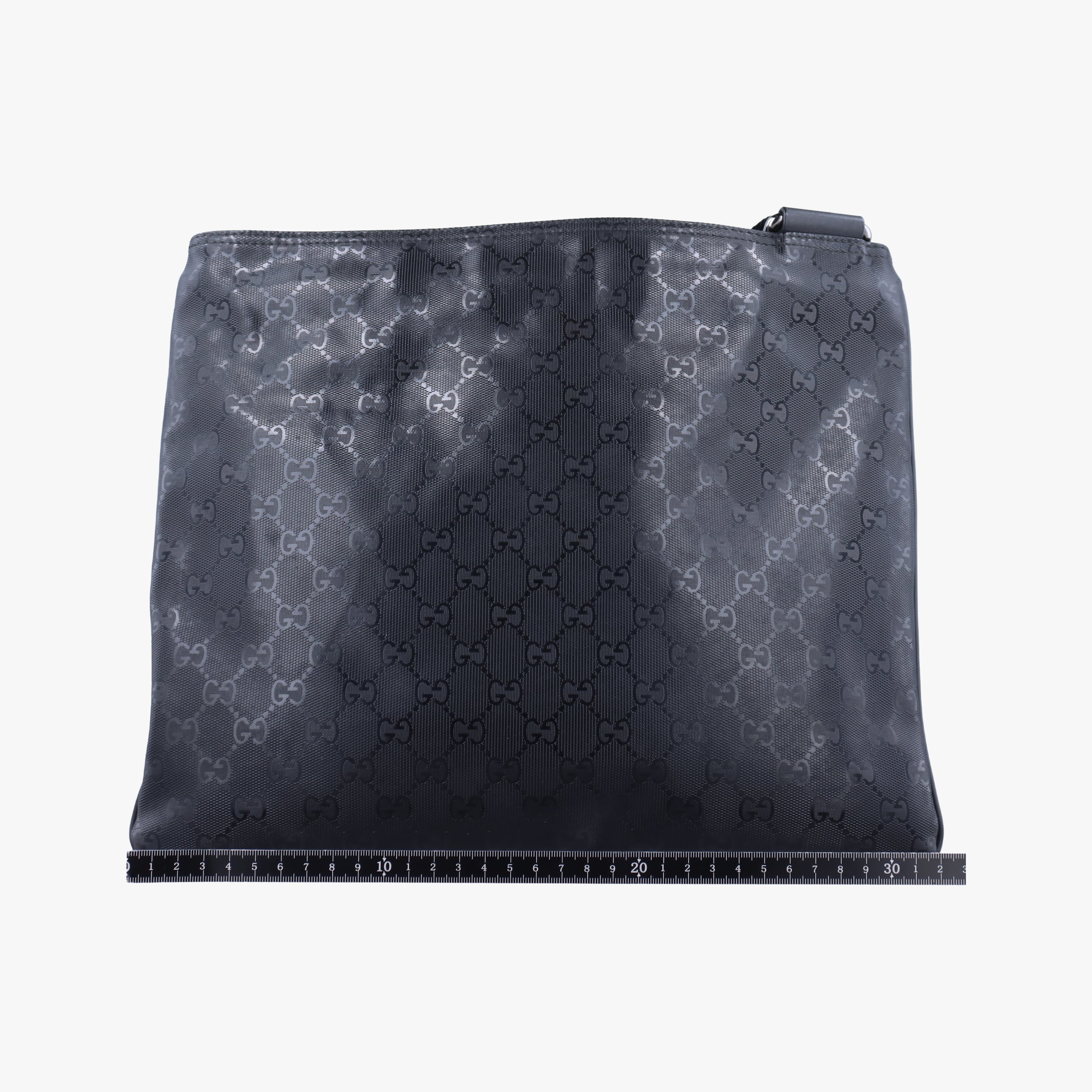 Pre-owned Gucci GG Imprime messenger Black PVC coated canvas 201446 shoulderbag | stylenewstar