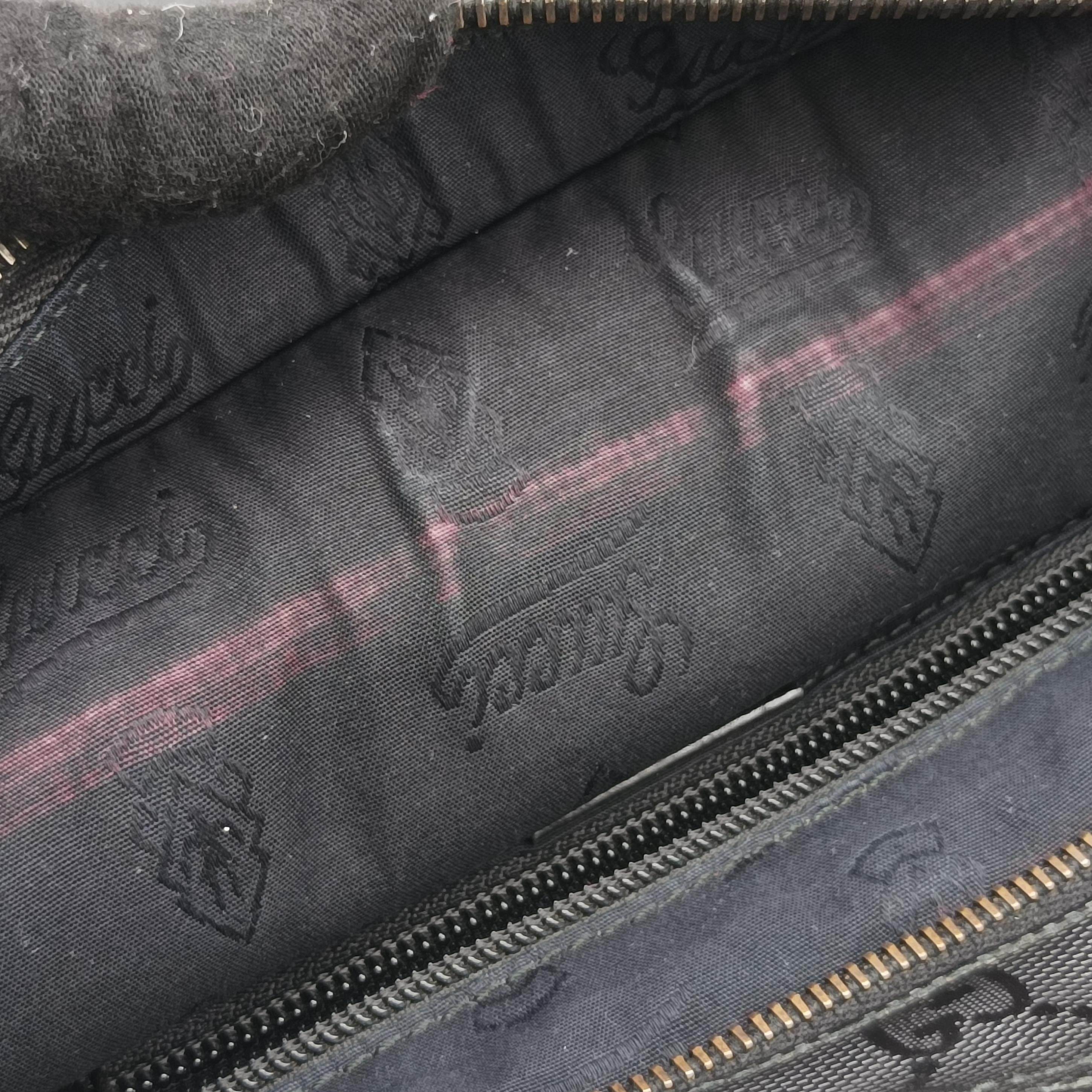 Pre-owned Gucci GG Imprime messenger Black PVC coated canvas 201446 shoulderbag | stylenewstar