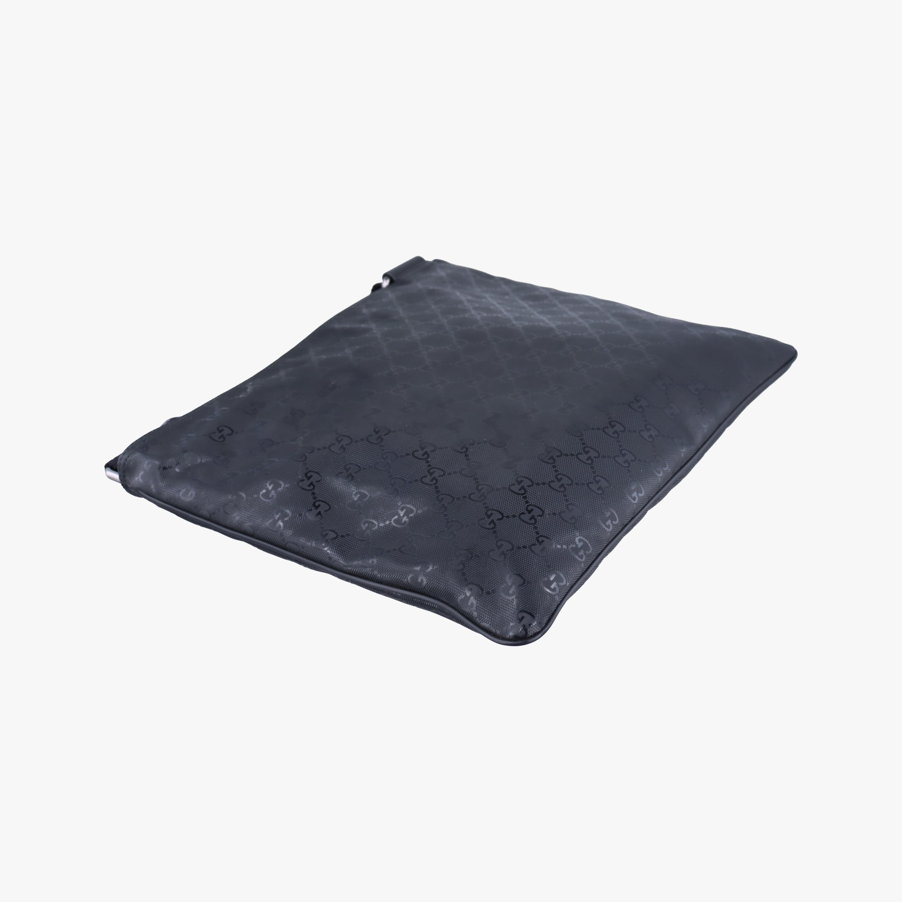 Pre-owned Gucci GG Imprime messenger Black PVC coated canvas 201446 shoulderbag | stylenewstar