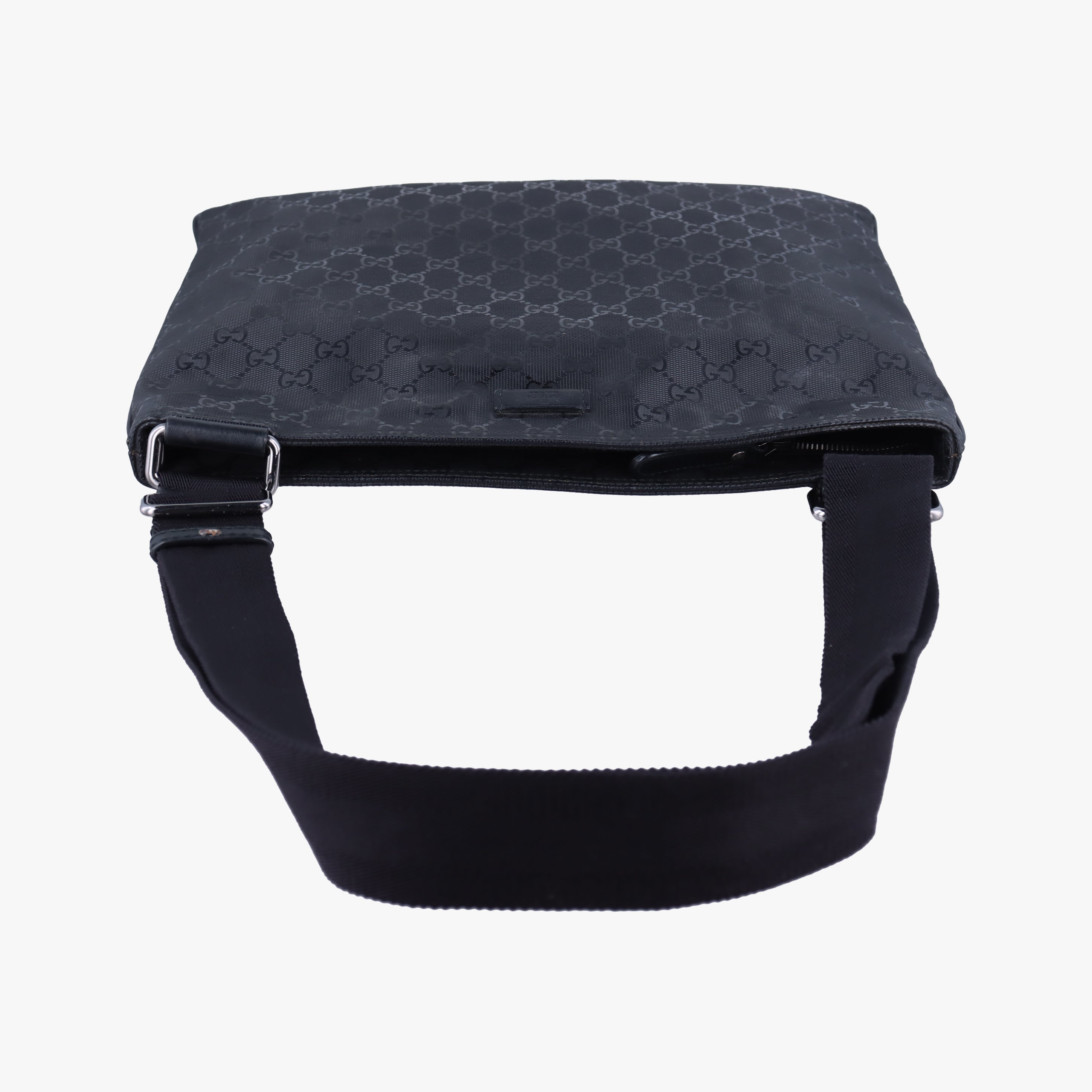 Pre-owned Gucci GG Imprime messenger Black PVC coated canvas 201446 shoulderbag | stylenewstar