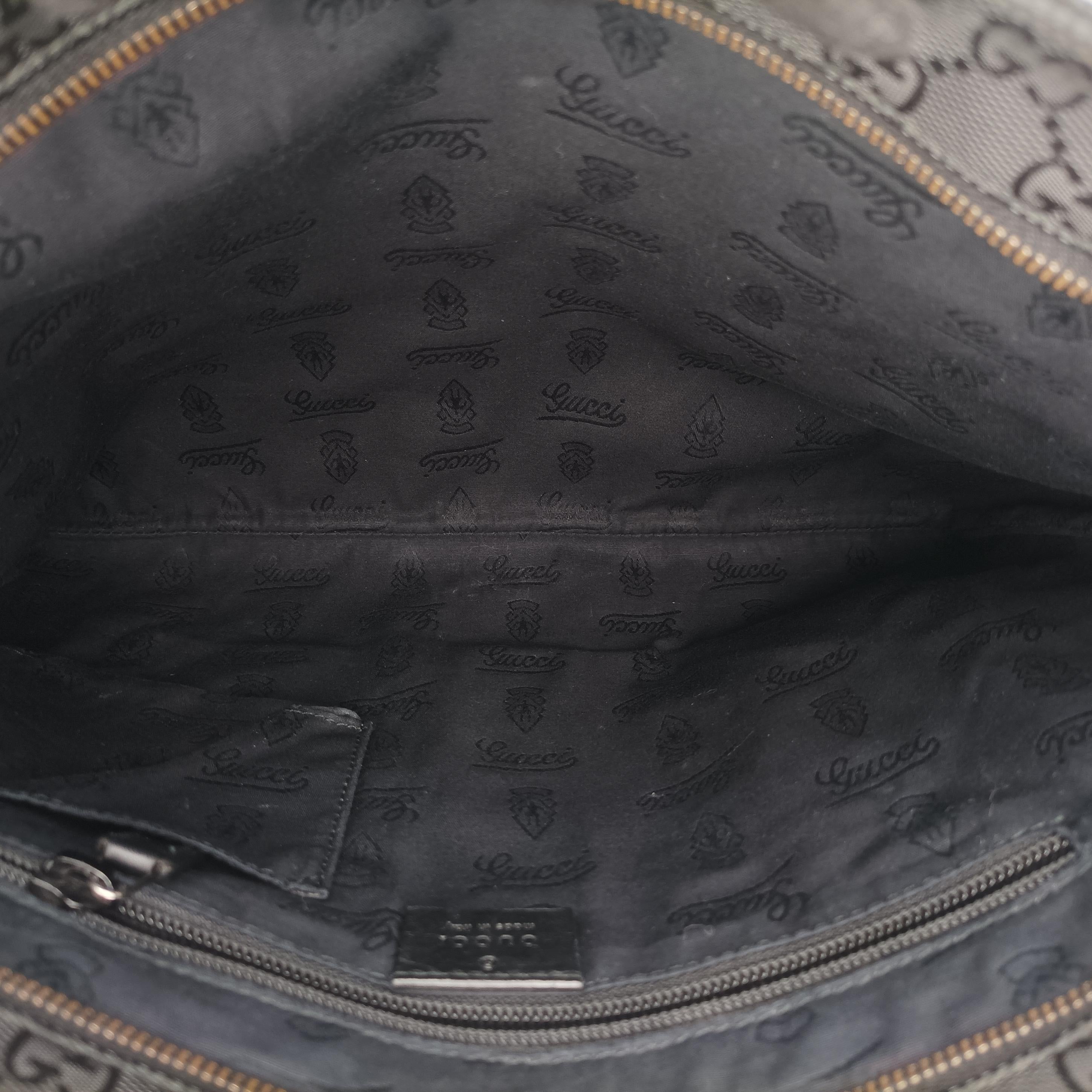 Pre-owned Gucci GG Imprime messenger Black PVC coated canvas 201446 shoulderbag | stylenewstar