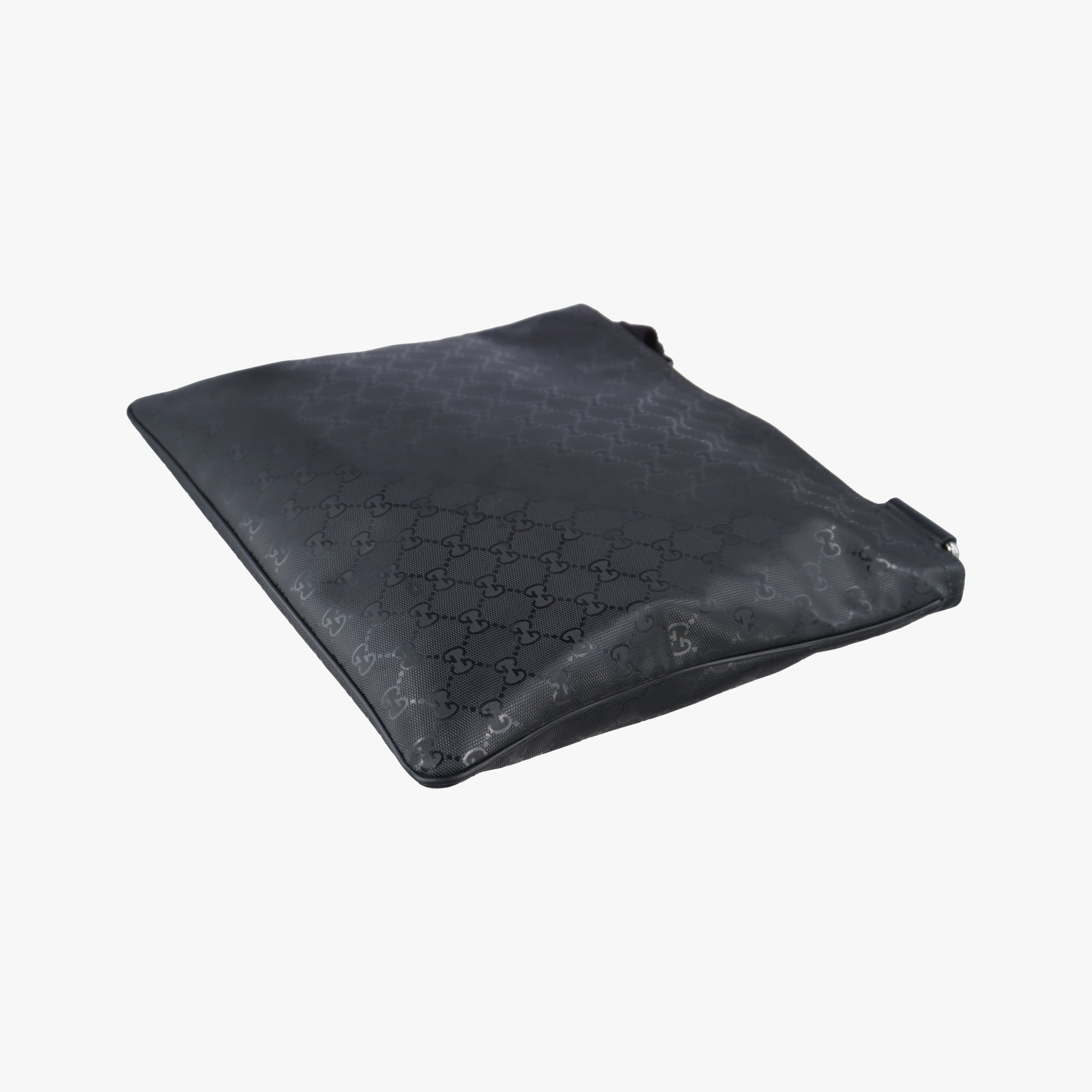 Secondhand Gucci GG Imprime messenger Black PVC coated canvas 201446 shoulderbag | stylenewstar