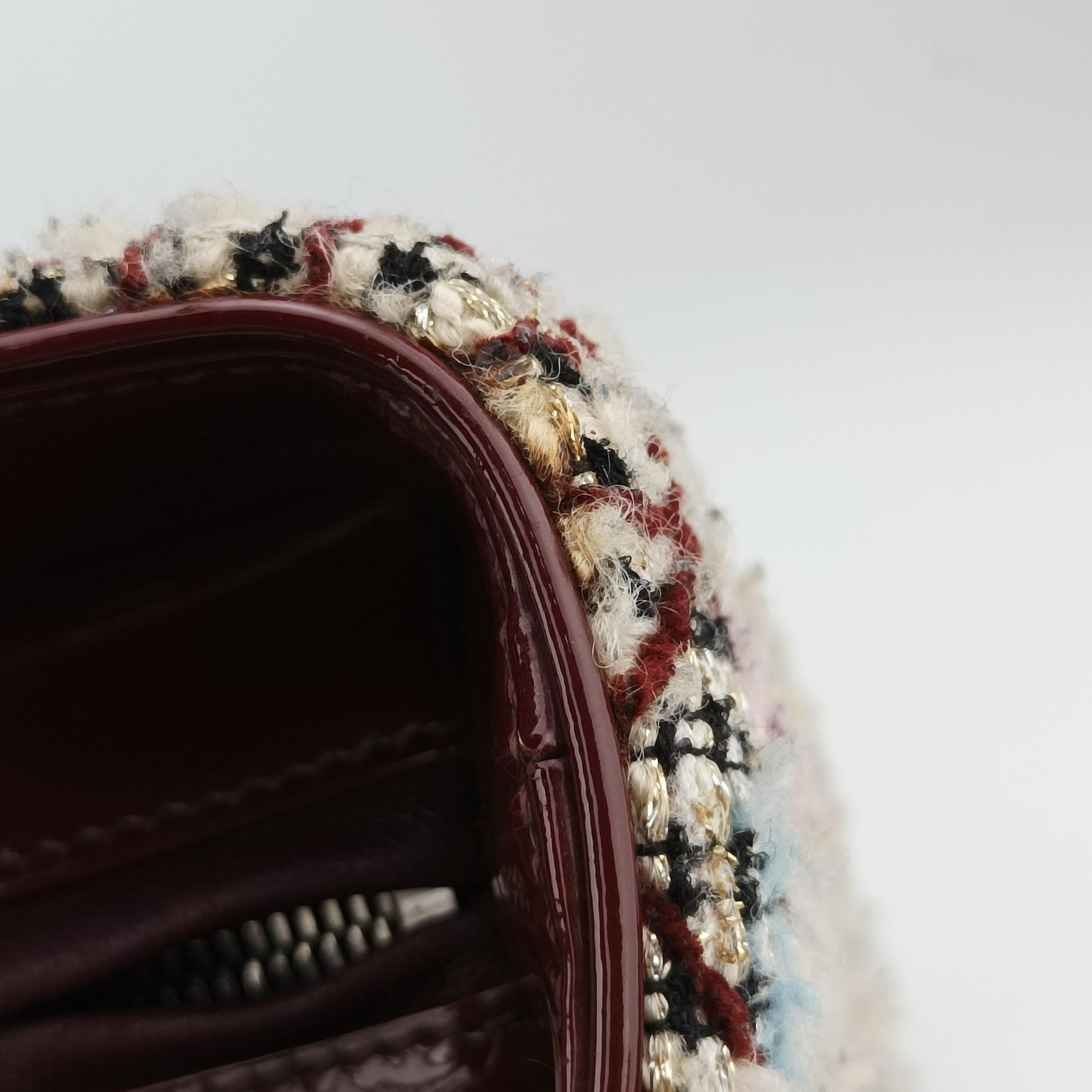 Secondhand Christian Dior Lady Dior Multicolour woolen  shoulderbag | stylenewstar