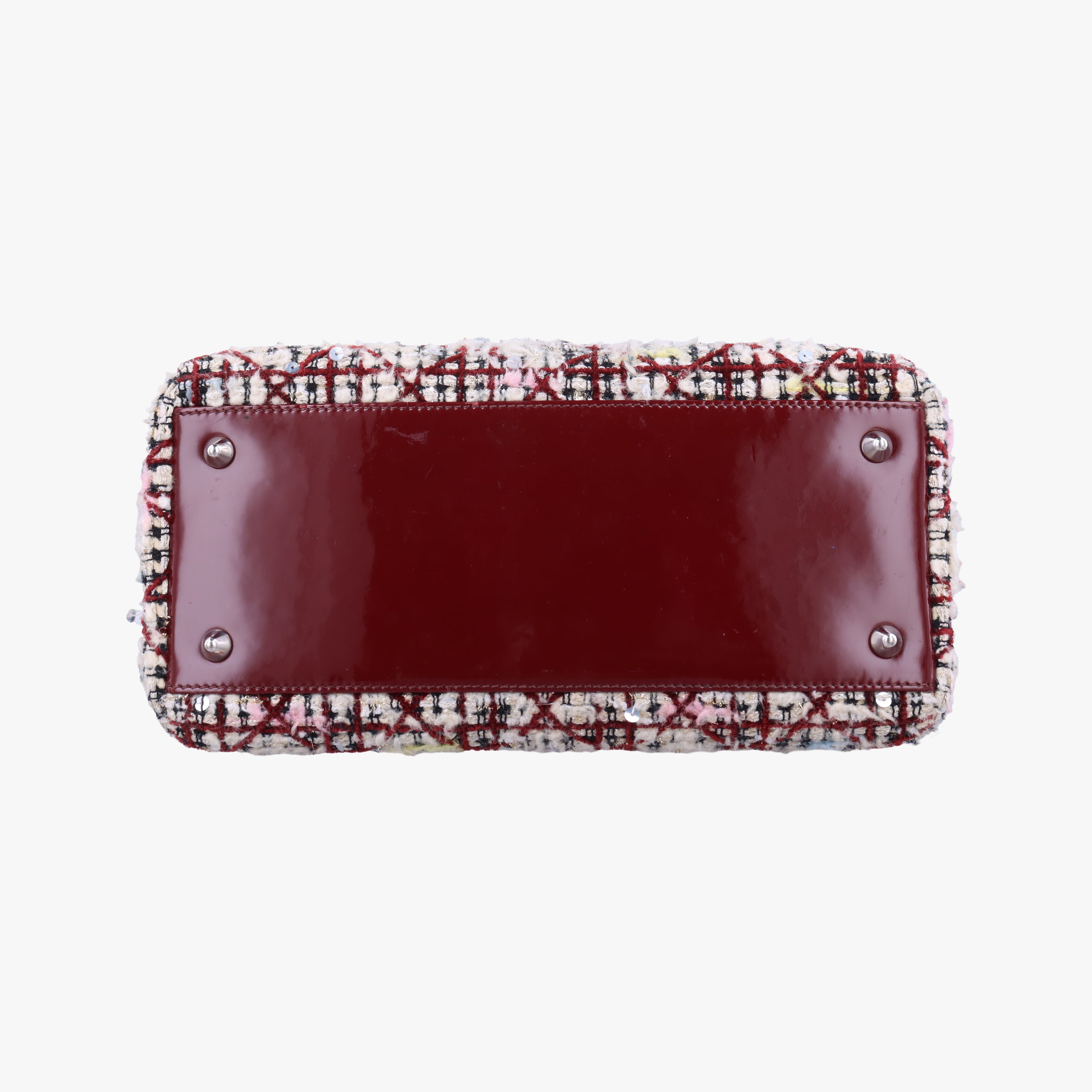Secondhand Christian Dior Lady Dior Multicolour woolen  shoulderbag | stylenewstar