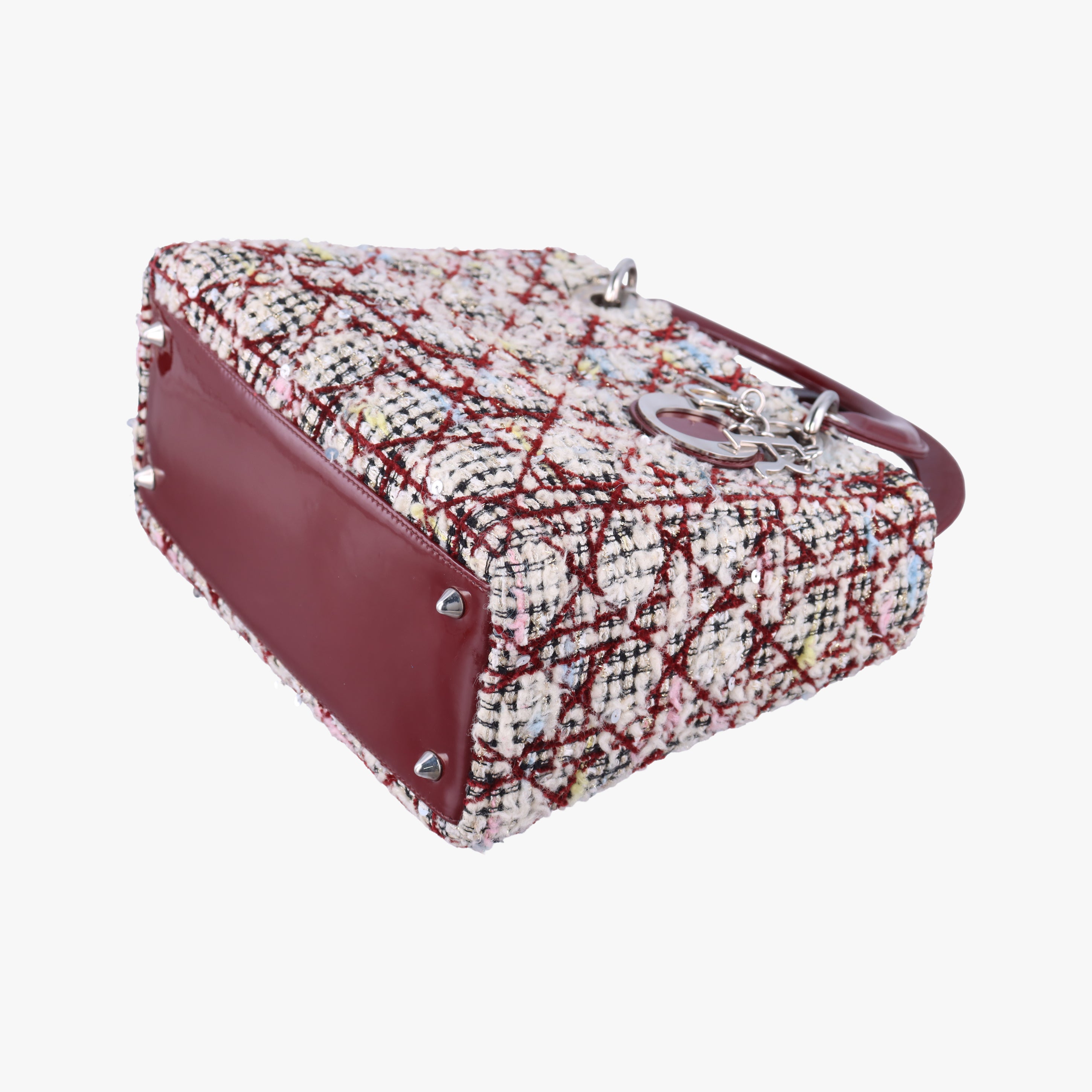 Secondhand Christian Dior Lady Dior Multicolour woolen  shoulderbag | stylenewstar