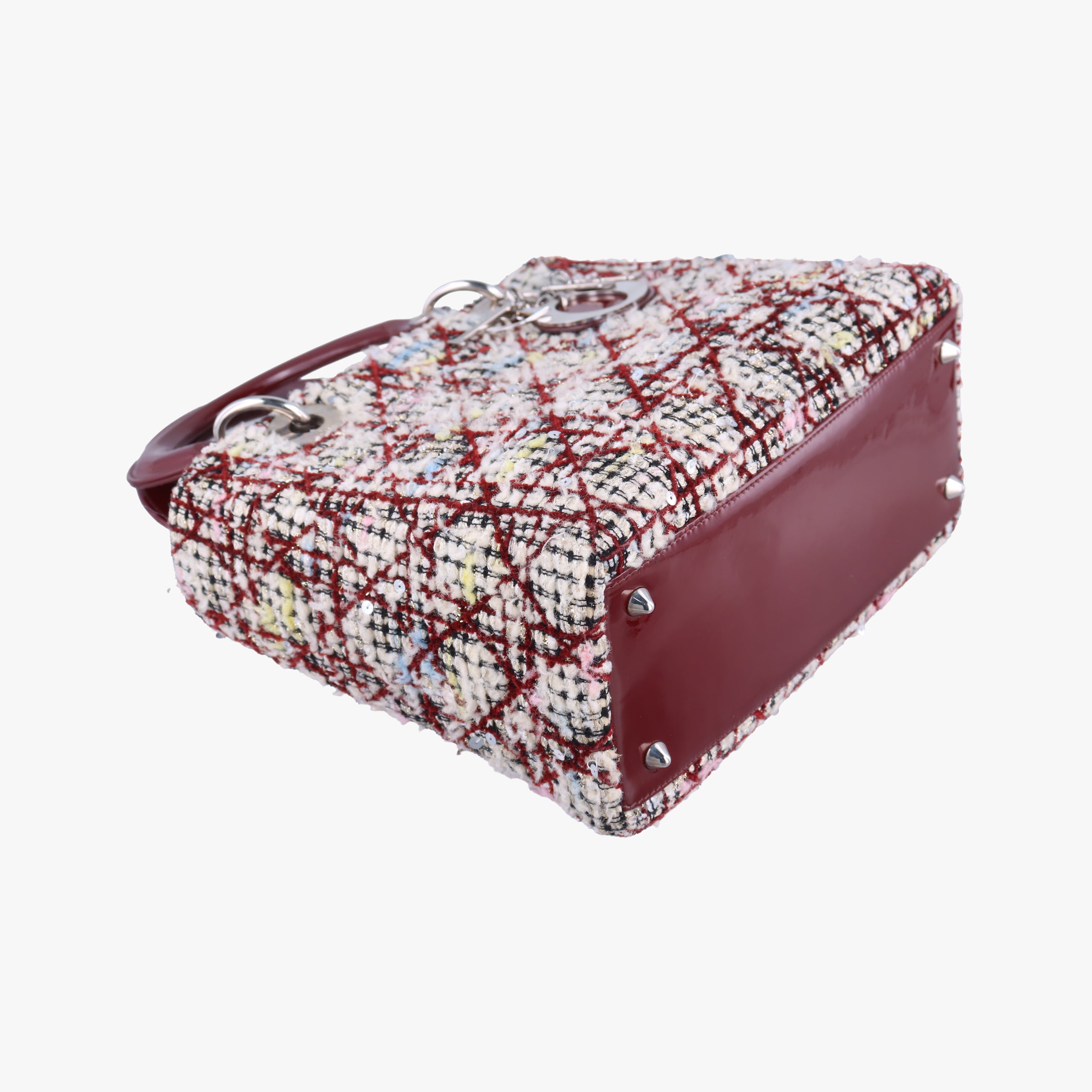 Secondhand Christian Dior Lady Dior Multicolour woolen  shoulderbag | stylenewstar