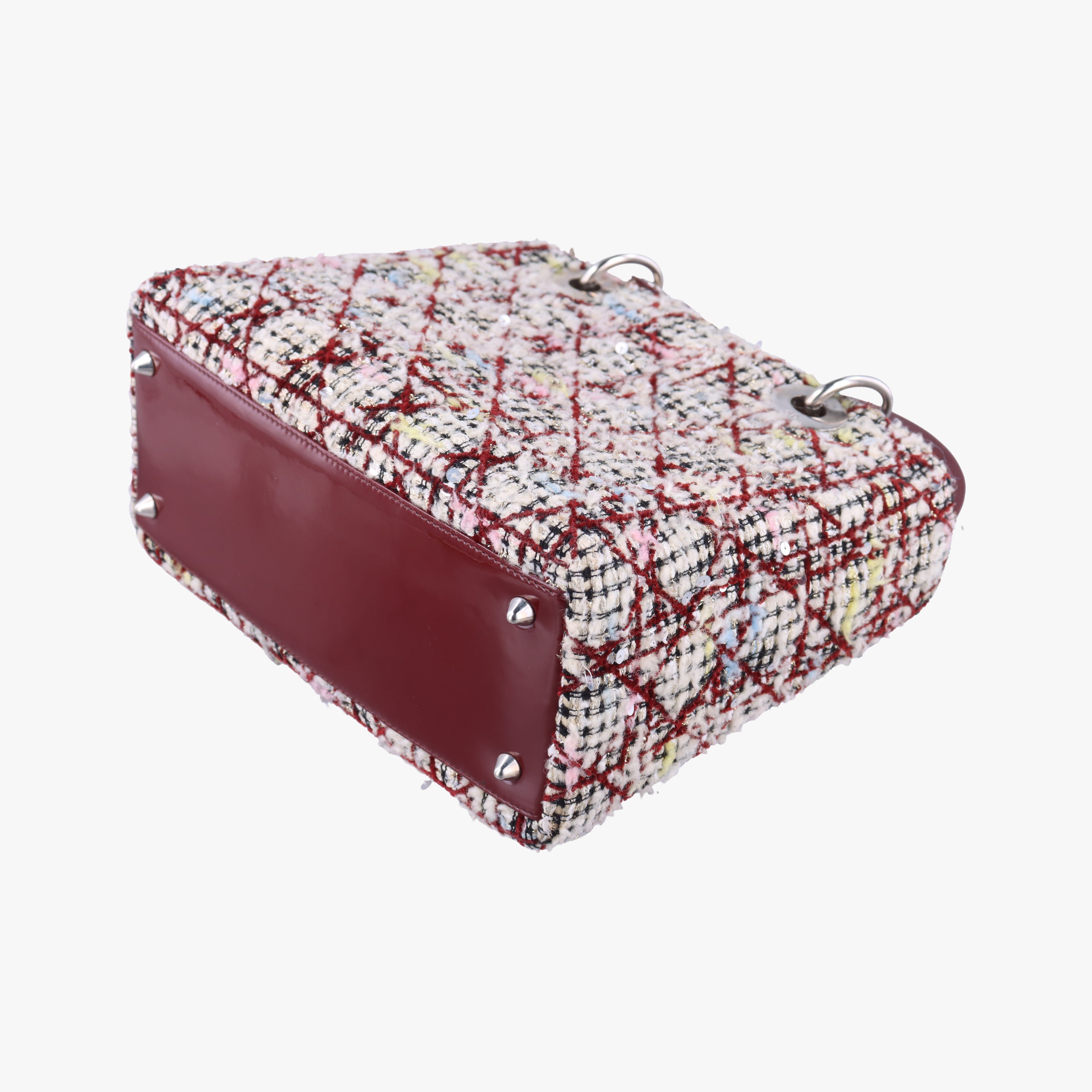Secondhand Christian Dior Lady Dior Multicolour woolen  shoulderbag | stylenewstar