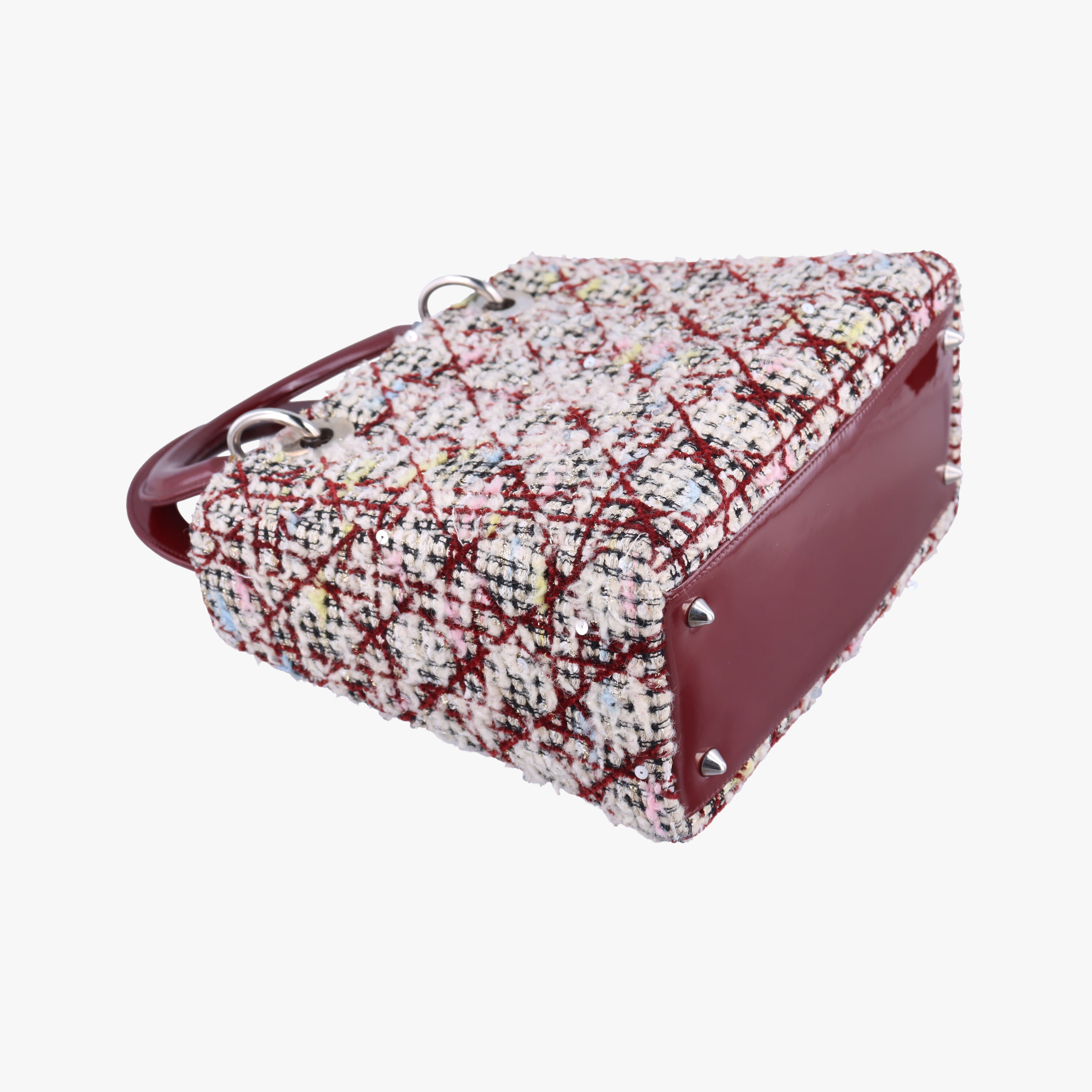 Secondhand Christian Dior Lady Dior Multicolour woolen  shoulderbag | stylenewstar