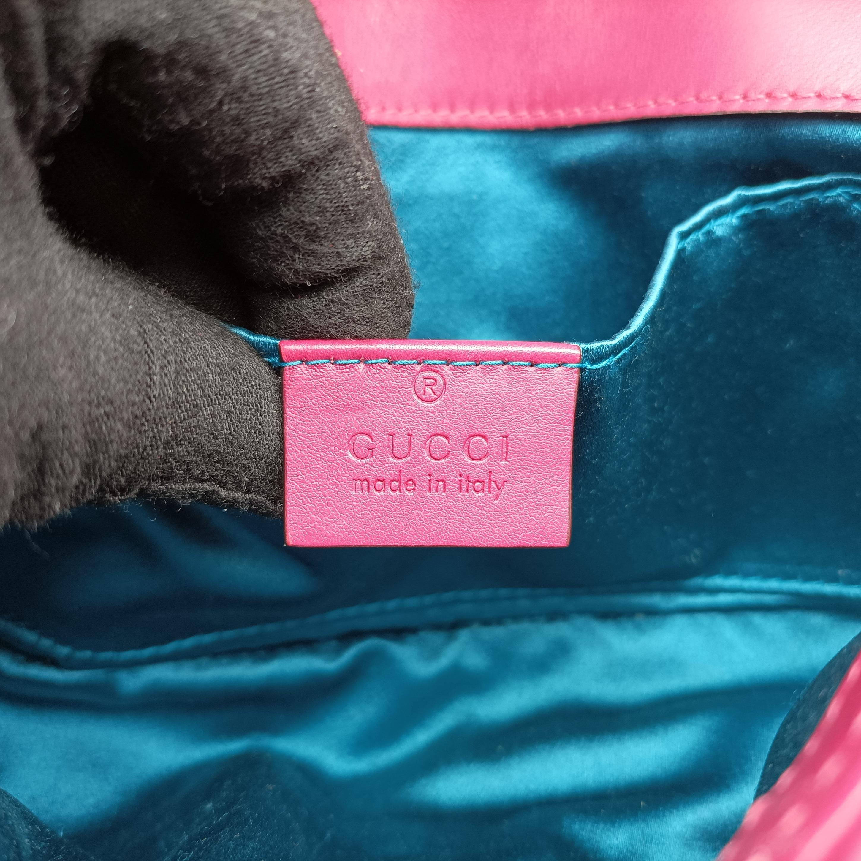 Secondhand Gucci GG Marmont Rose velour 446744 shoulderbag | stylenewstar