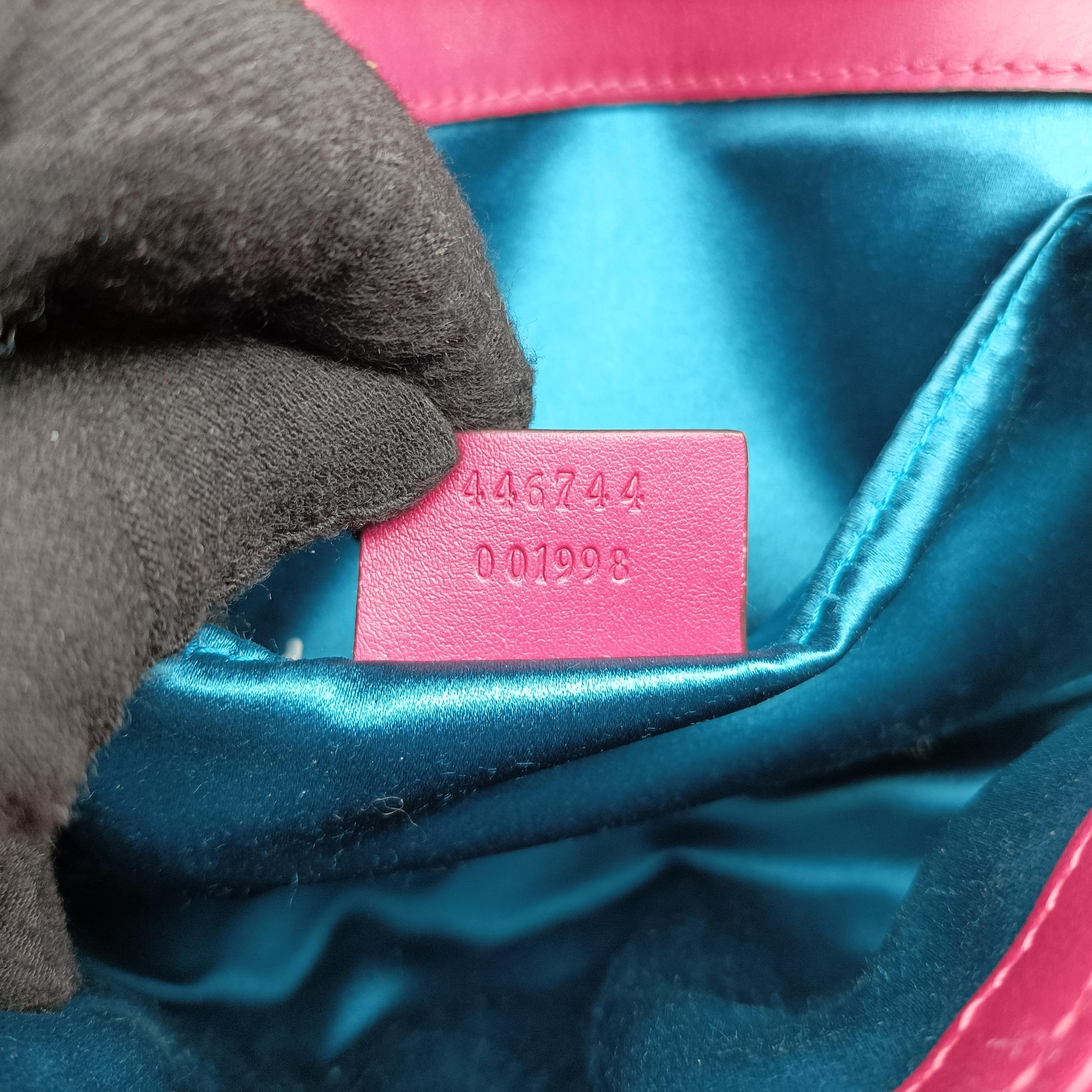 Secondhand Gucci GG Marmont Rose velour 446744 shoulderbag | stylenewstar