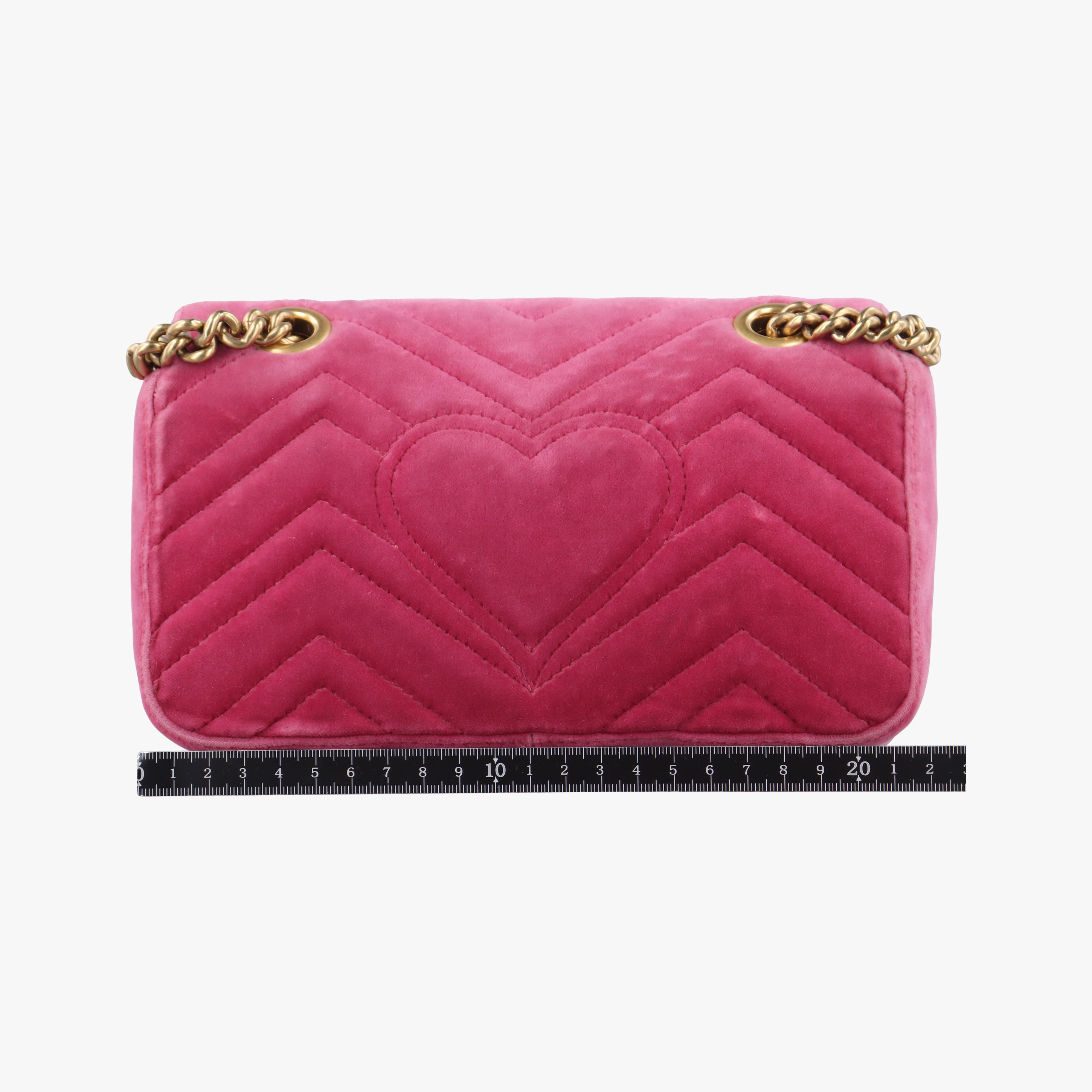 Secondhand Gucci GG Marmont Rose velour 446744 shoulderbag | stylenewstar