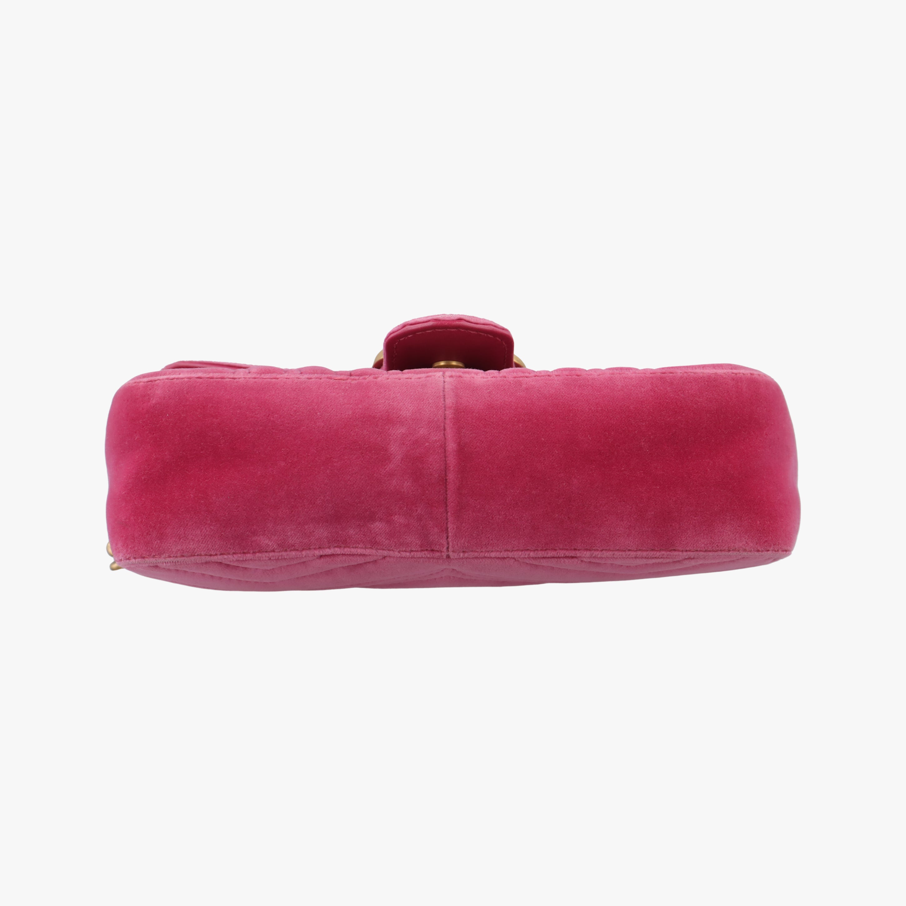 Secondhand Gucci GG Marmont Rose velour 446744 shoulderbag | stylenewstar