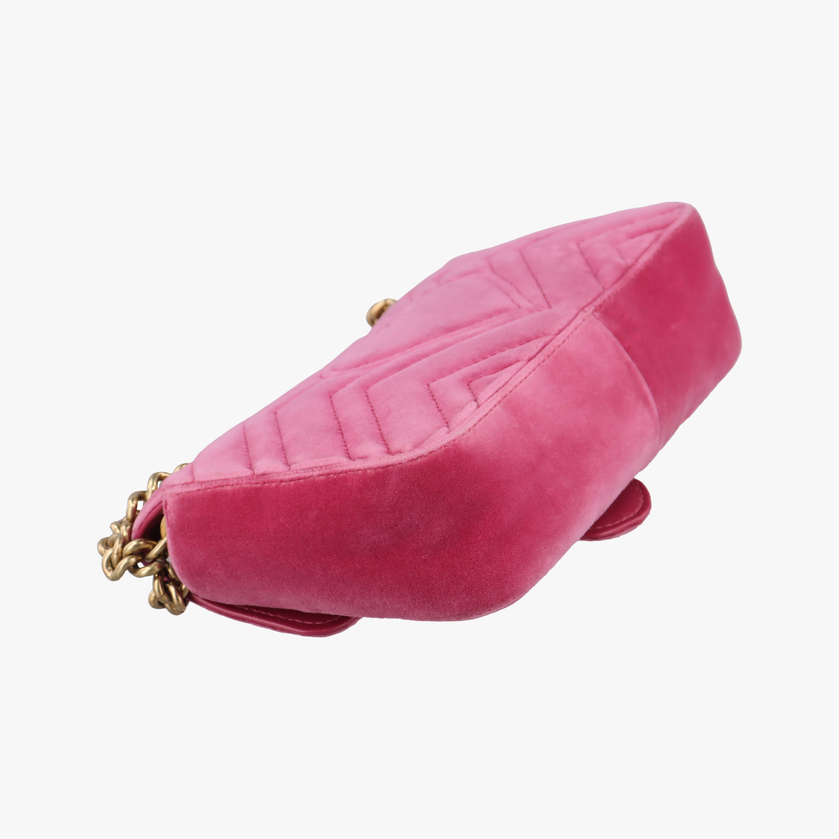 Secondhand Gucci GG Marmont Rose velour 446744 shoulderbag | stylenewstar