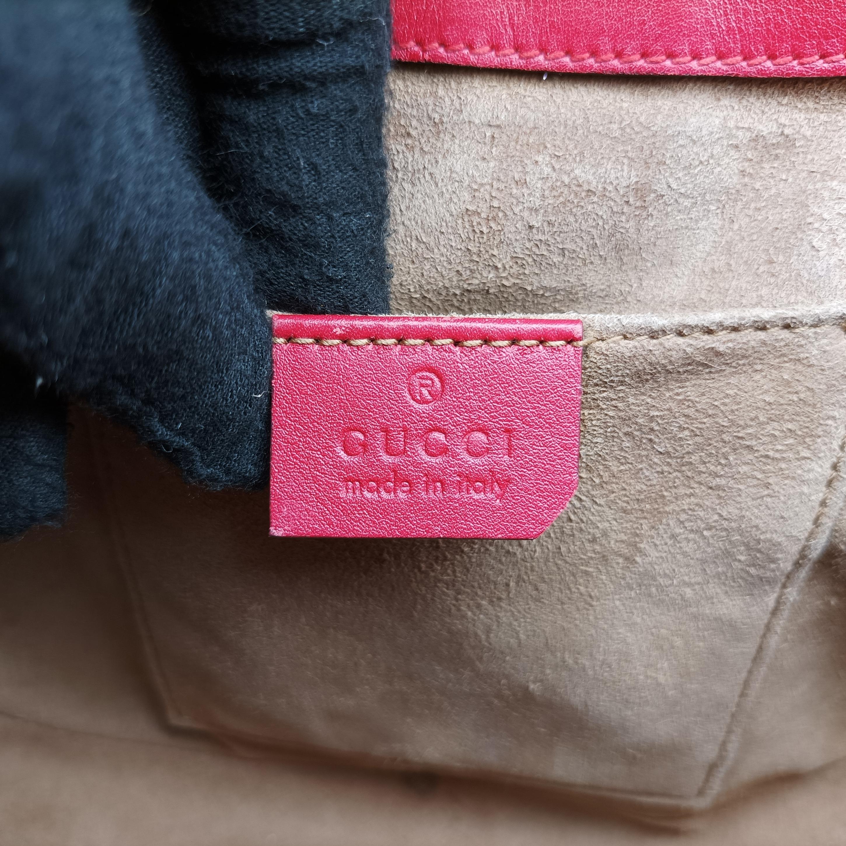 Vintage Gucci GG Supreme Padlock Beige×Red×Multicolour PVC coated canvas×Leather 453189 shoulderbag | stylenewstar