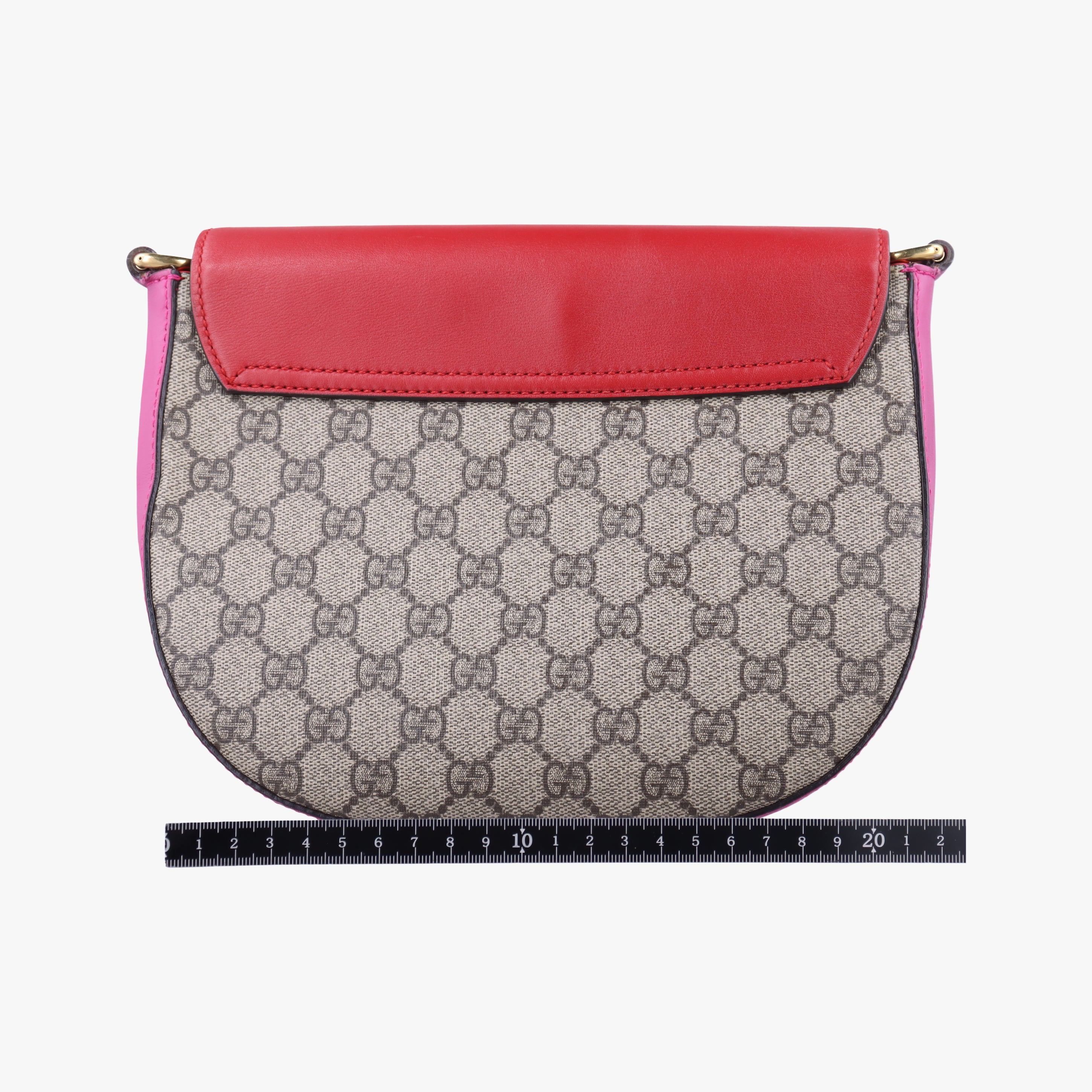 Vintage Gucci GG Supreme Padlock Beige×Red×Multicolour PVC coated canvas×Leather 453189 shoulderbag | stylenewstar