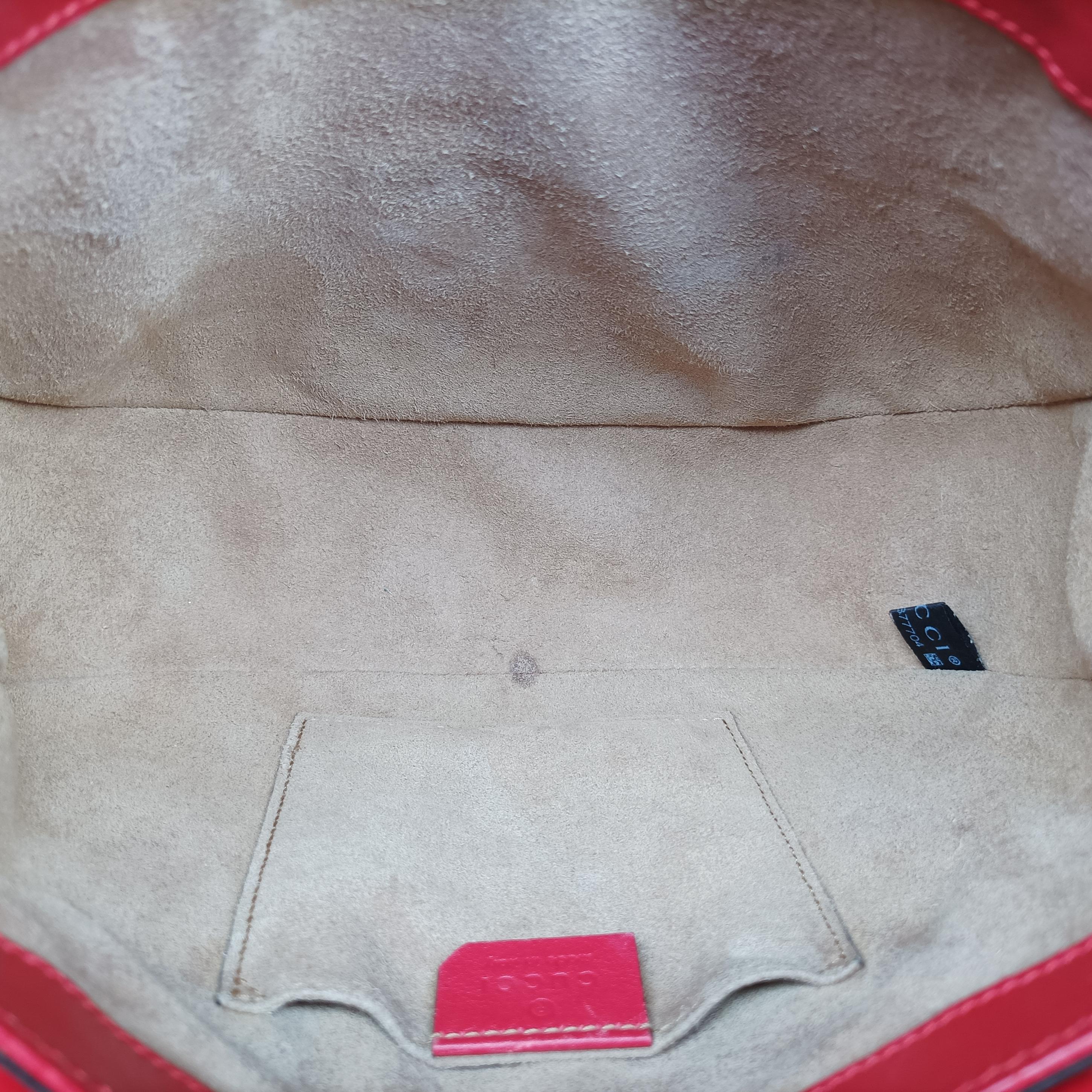 Vintage Gucci GG Supreme Padlock Beige×Red×Multicolour PVC coated canvas×Leather 453189 shoulderbag | stylenewstar