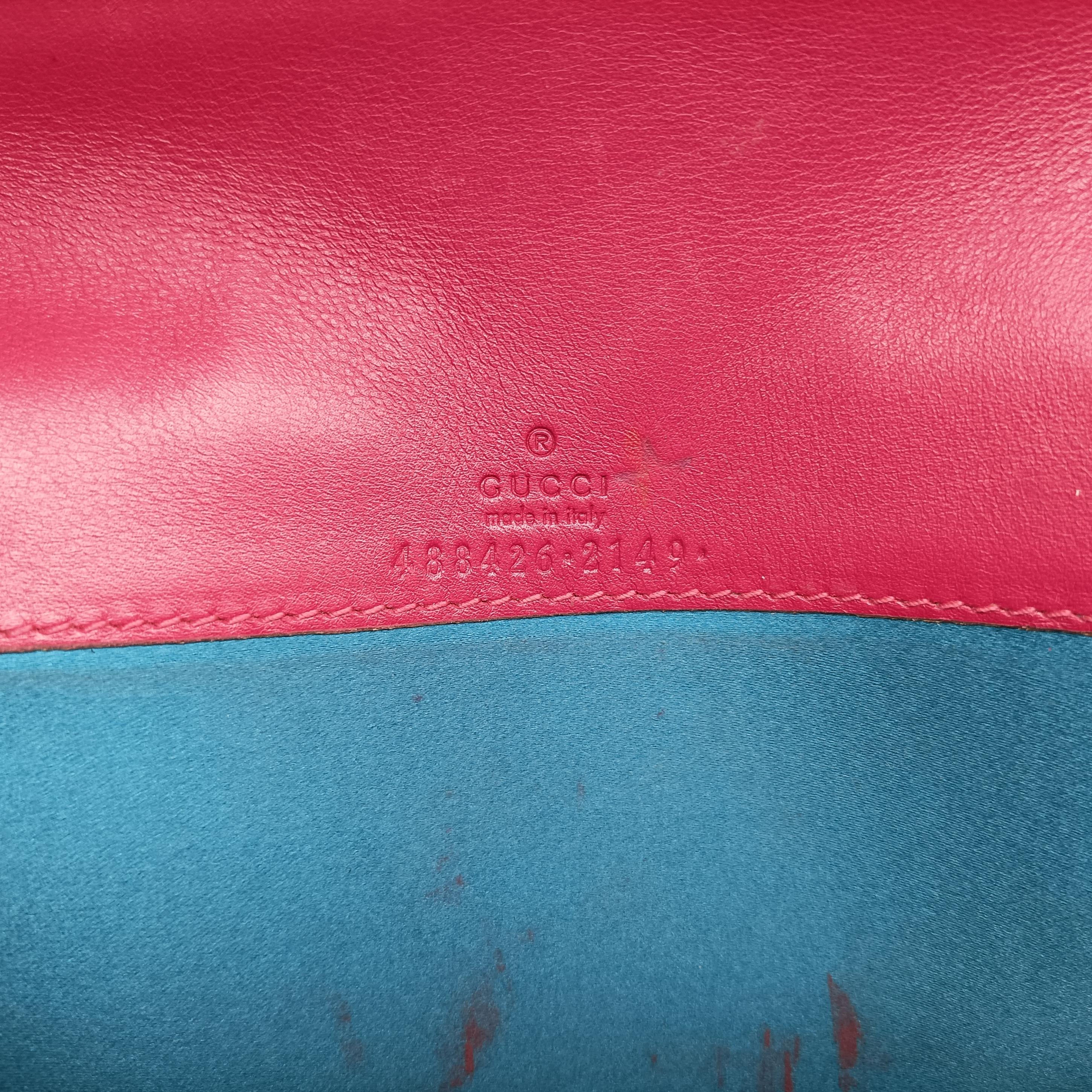 Pre-owned Gucci GG Marmont Rose velour 488426 shoulderbag | stylenewstar