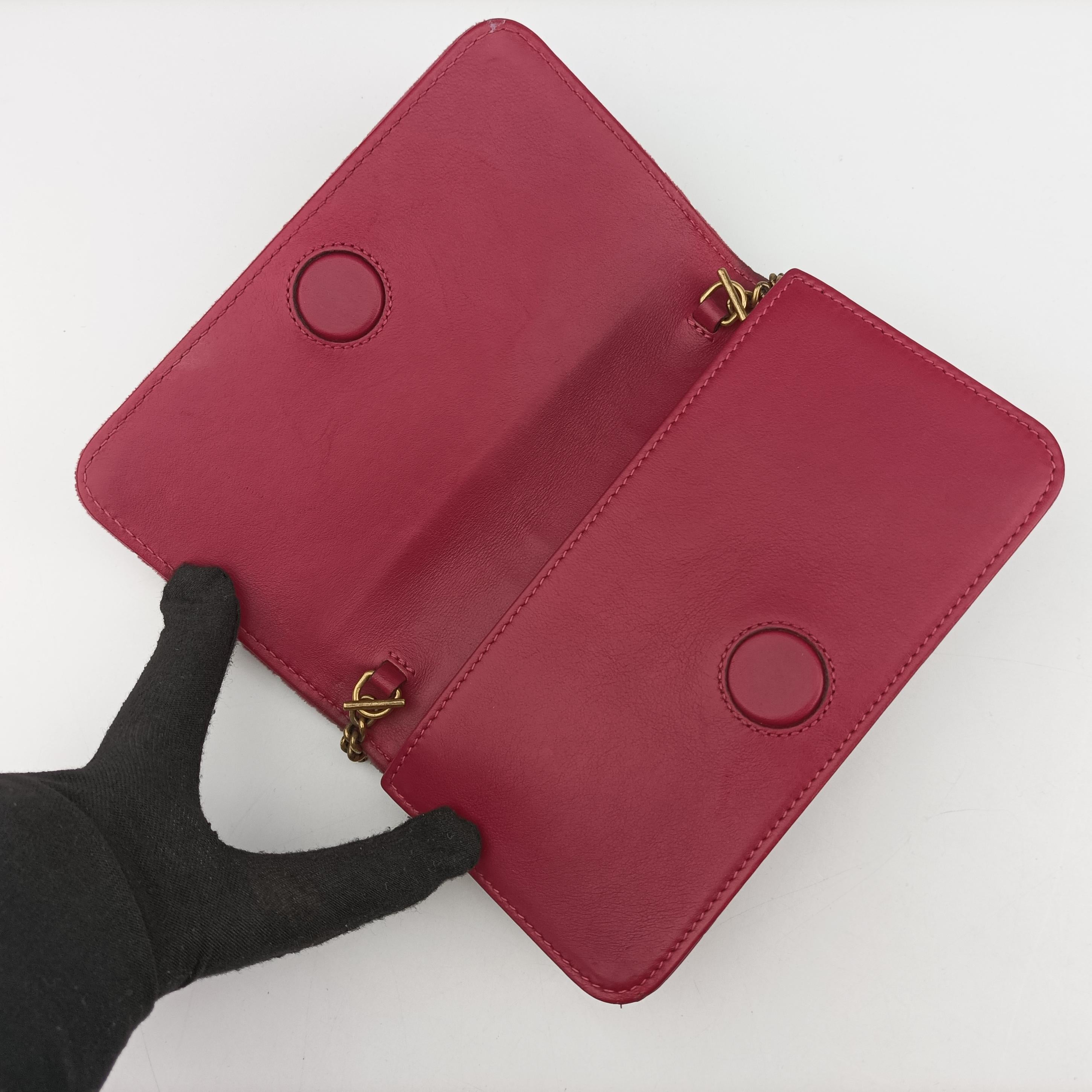Pre-owned Gucci GG Marmont Rose velour 488426 shoulderbag | stylenewstar
