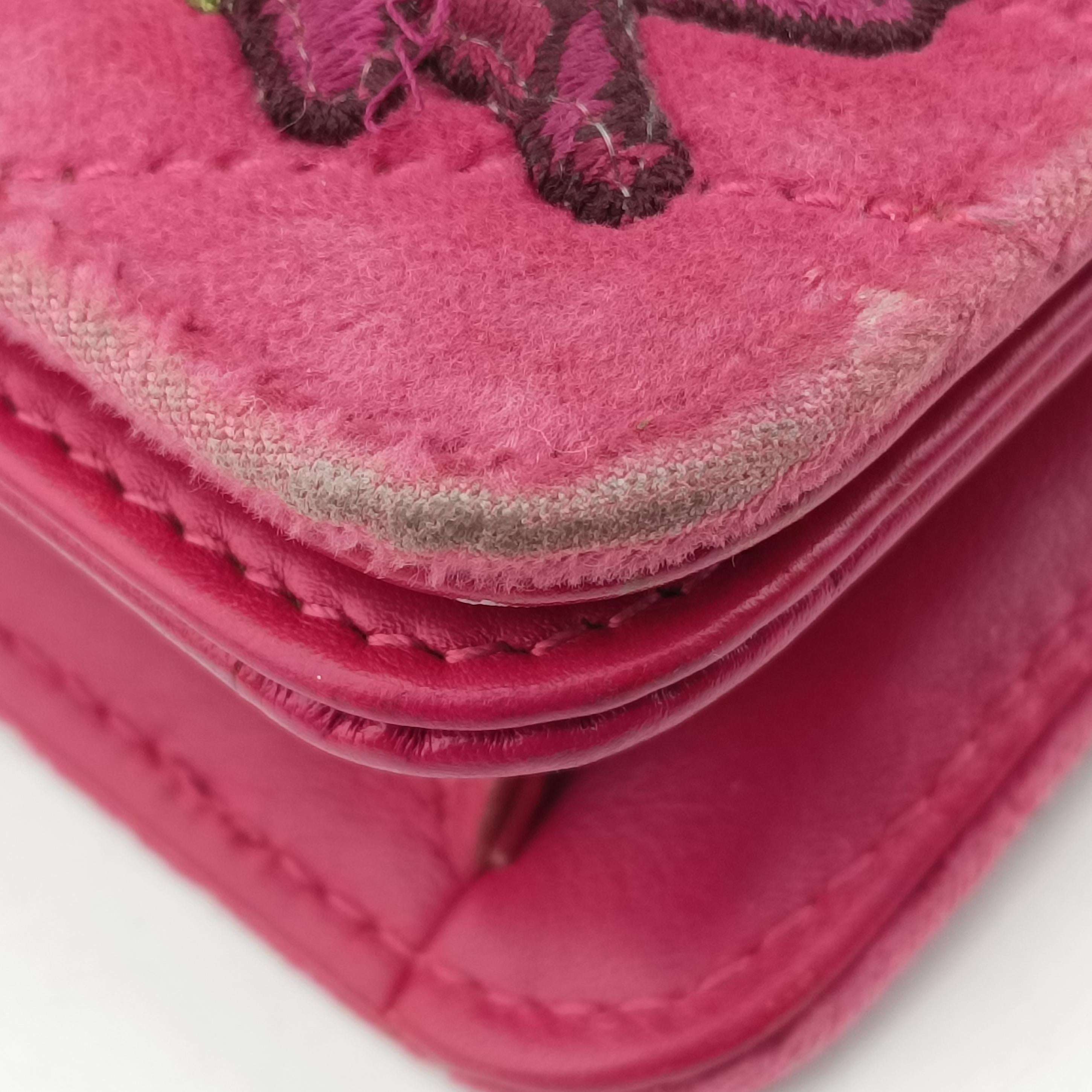 Pre-owned Gucci GG Marmont Rose velour 488426 shoulderbag | stylenewstar