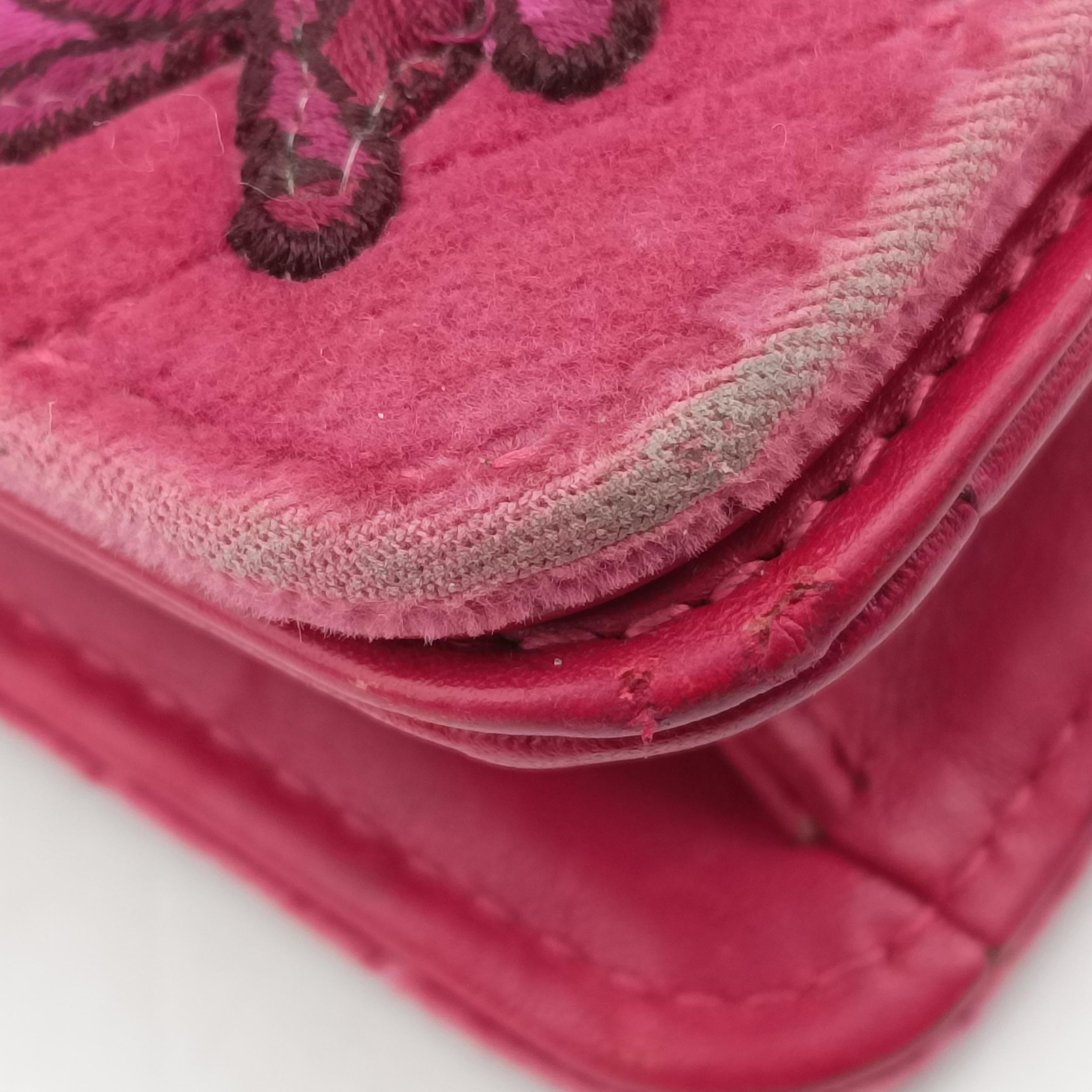 Pre-owned Gucci GG Marmont Rose velour 488426 shoulderbag | stylenewstar