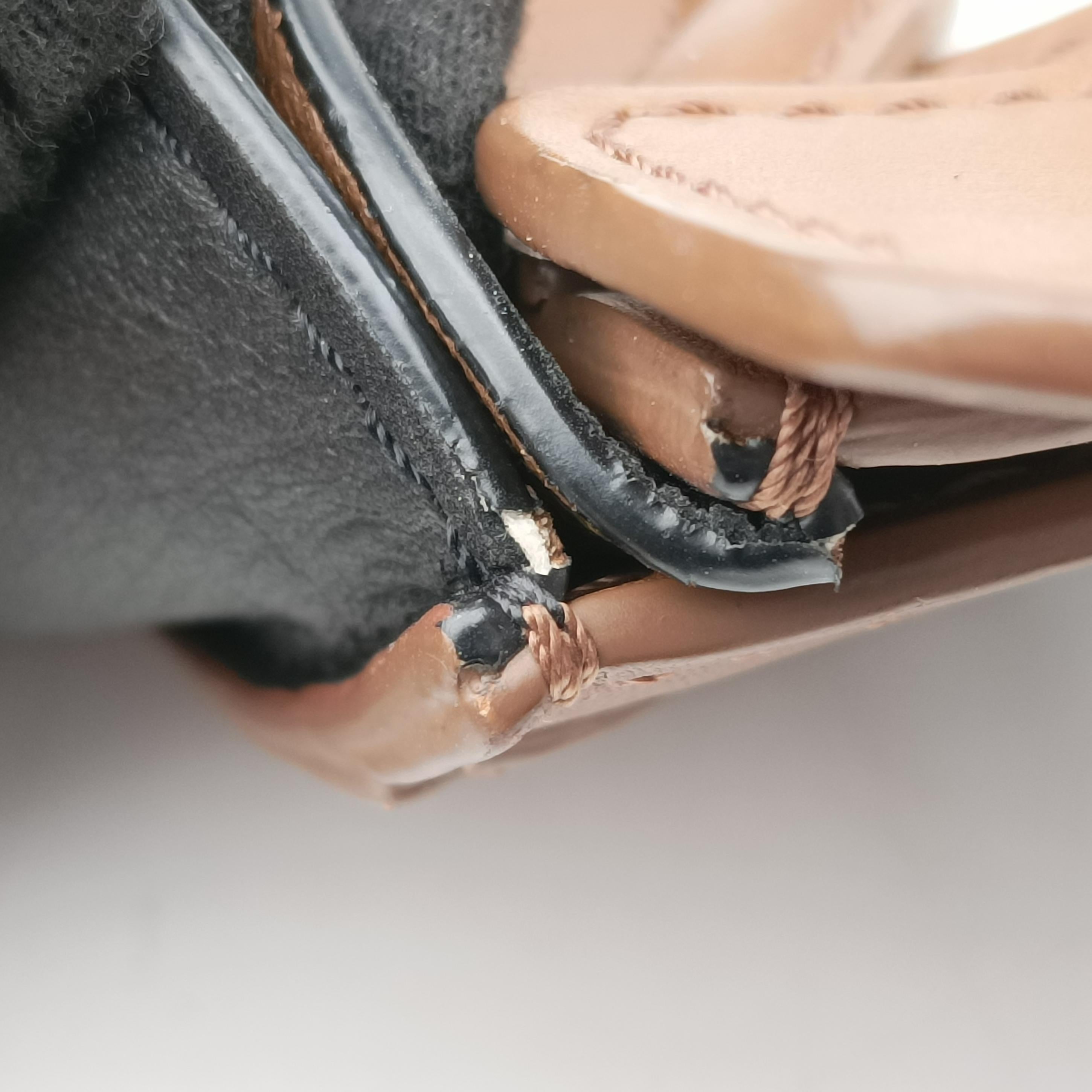 Secondhand Celine luggage nano shopper Brown×white×black Leather  shoulderbag | stylenewstar