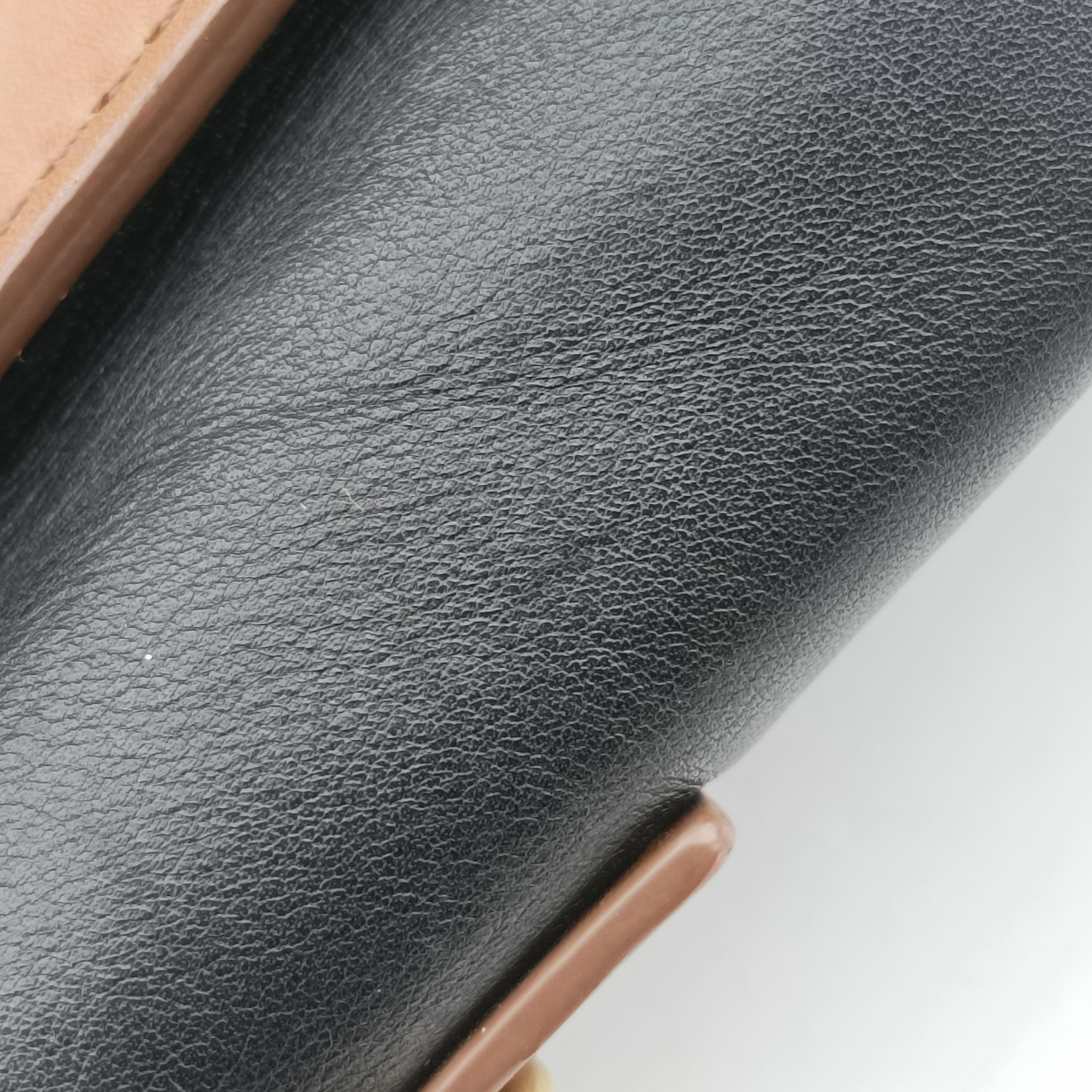 Secondhand Celine luggage nano shopper Brown×white×black Leather  shoulderbag | stylenewstar
