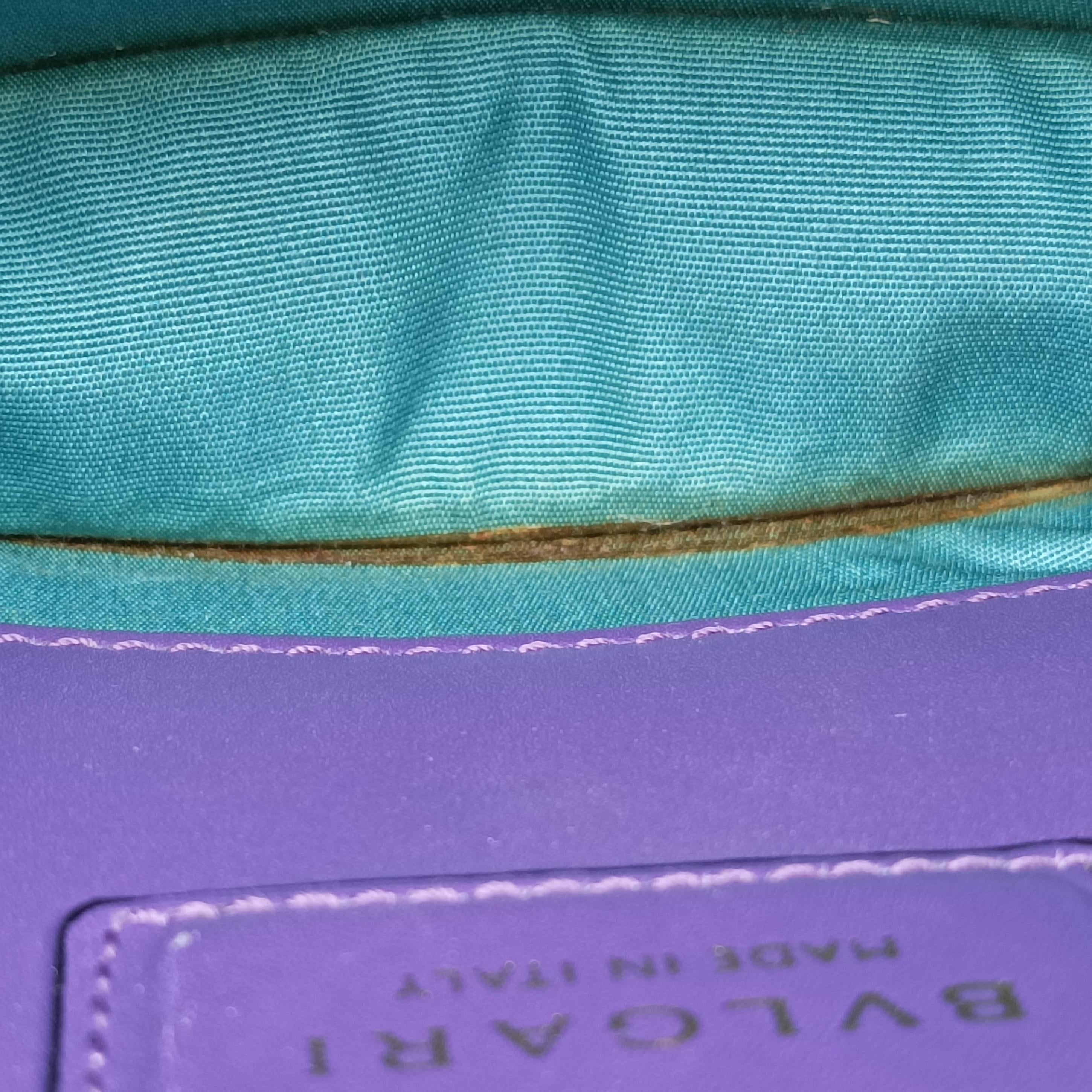 Pre-owned Bvlgari SERPENTI FOREVER Purple Leather  shoulderbag | stylenewstar