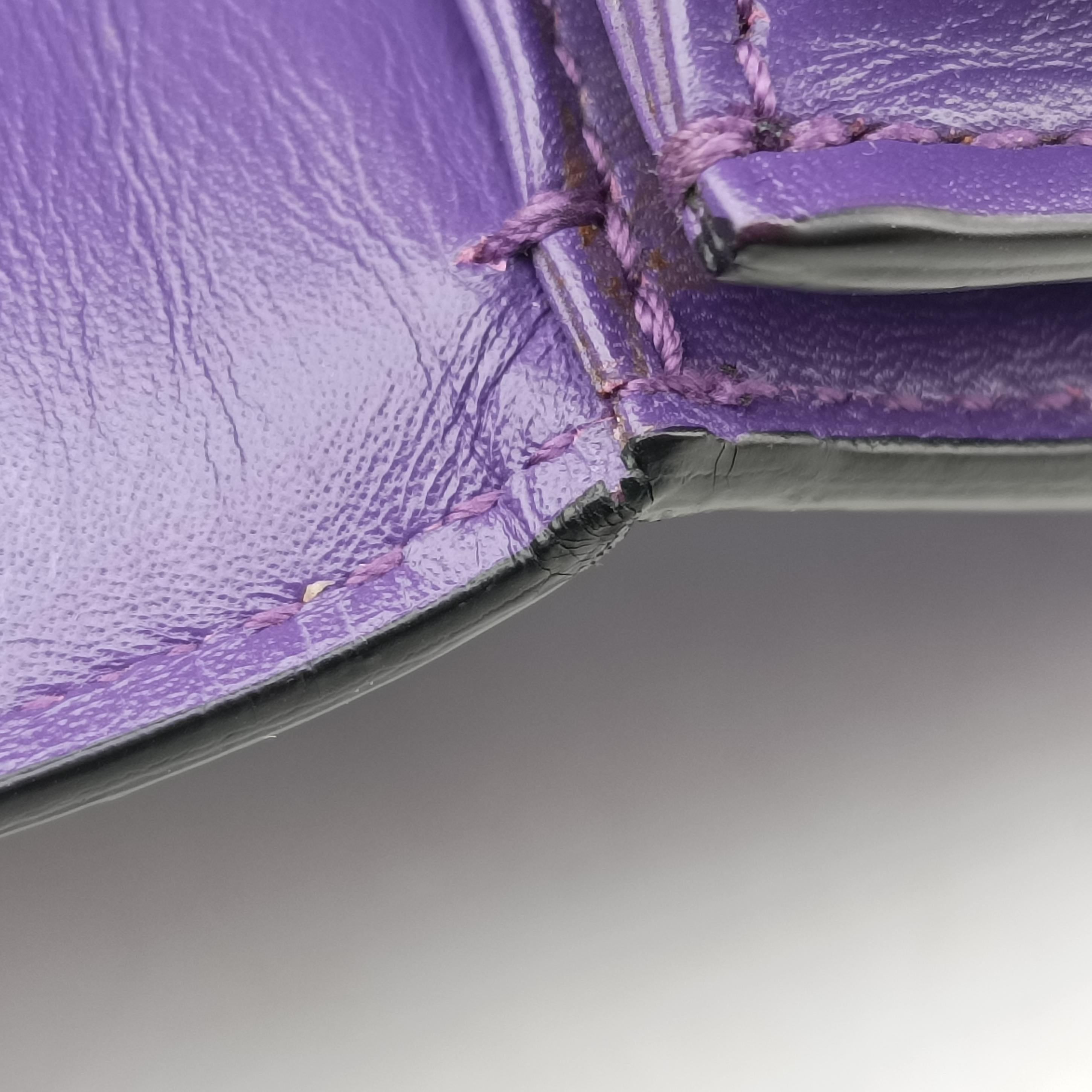 Pre-owned Bvlgari SERPENTI FOREVER Purple Leather  shoulderbag | stylenewstar
