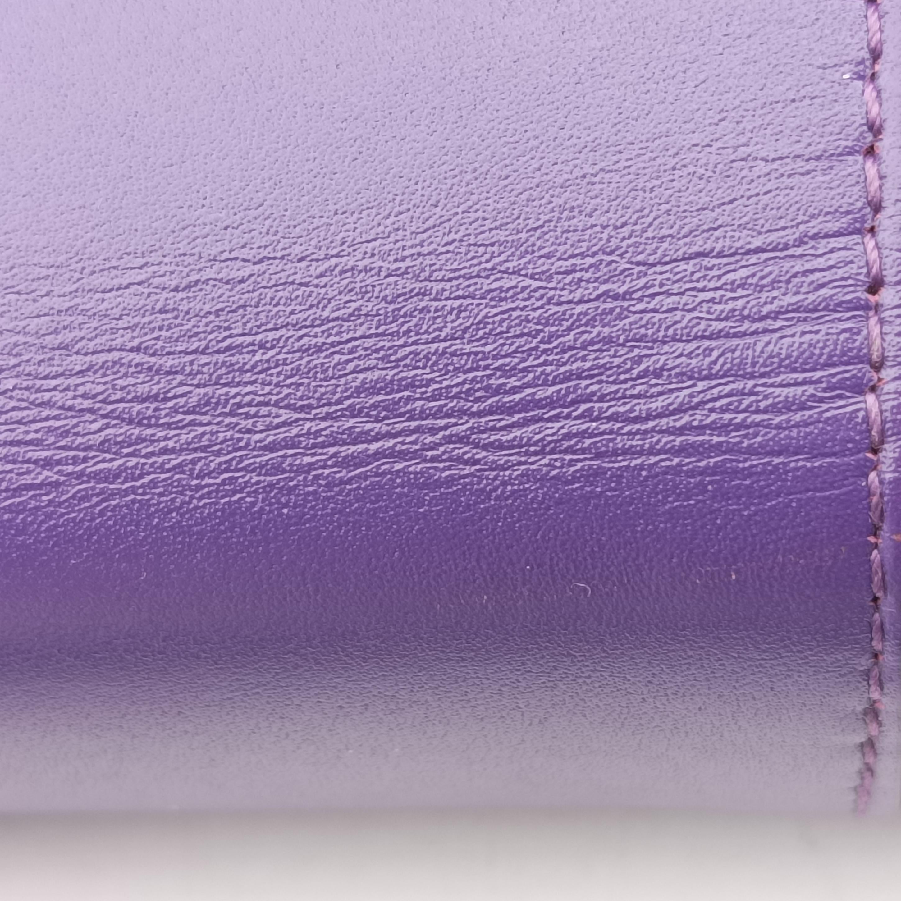 Pre-owned Bvlgari SERPENTI FOREVER Purple Leather  shoulderbag | stylenewstar