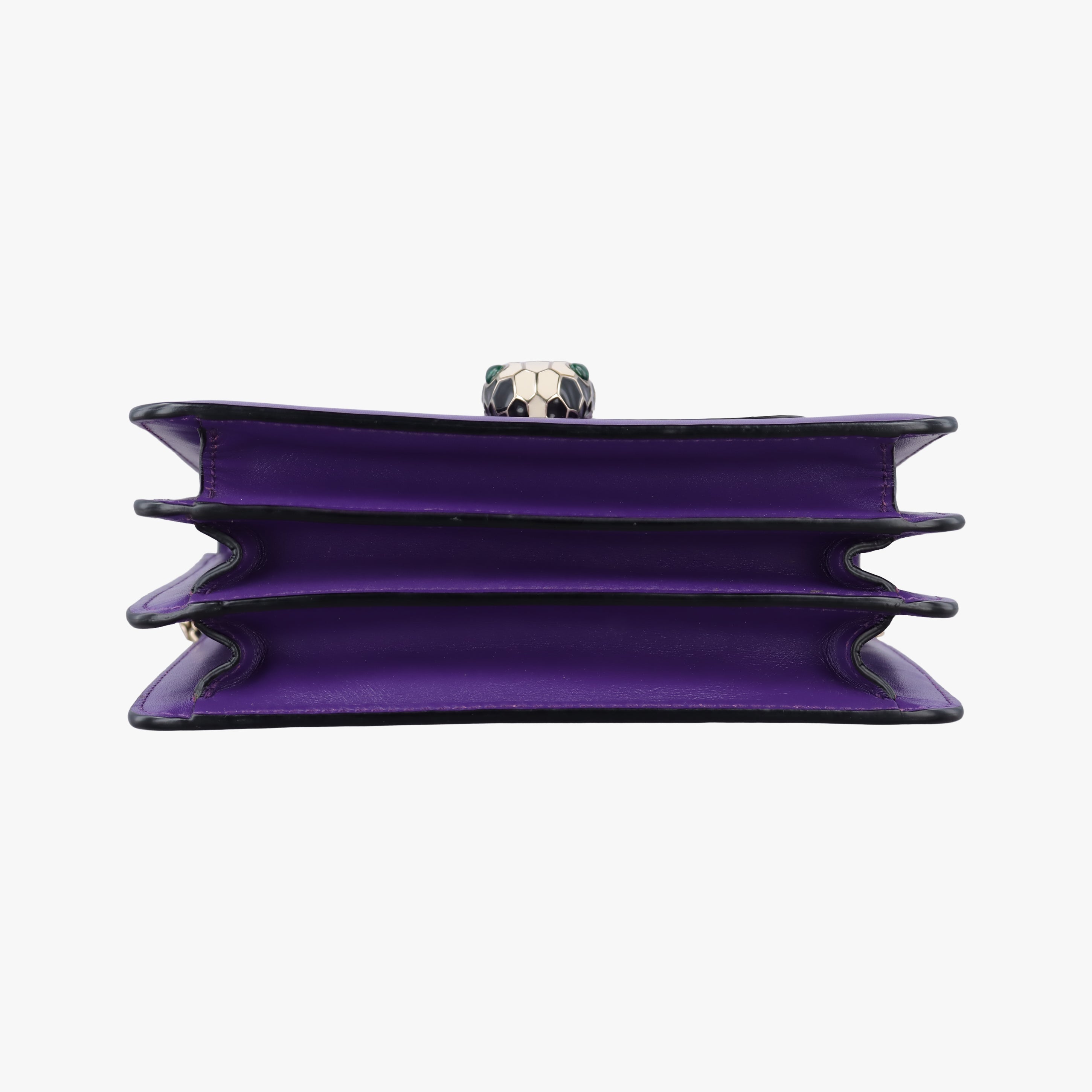 Pre-owned Bvlgari SERPENTI FOREVER Purple Leather  shoulderbag | stylenewstar