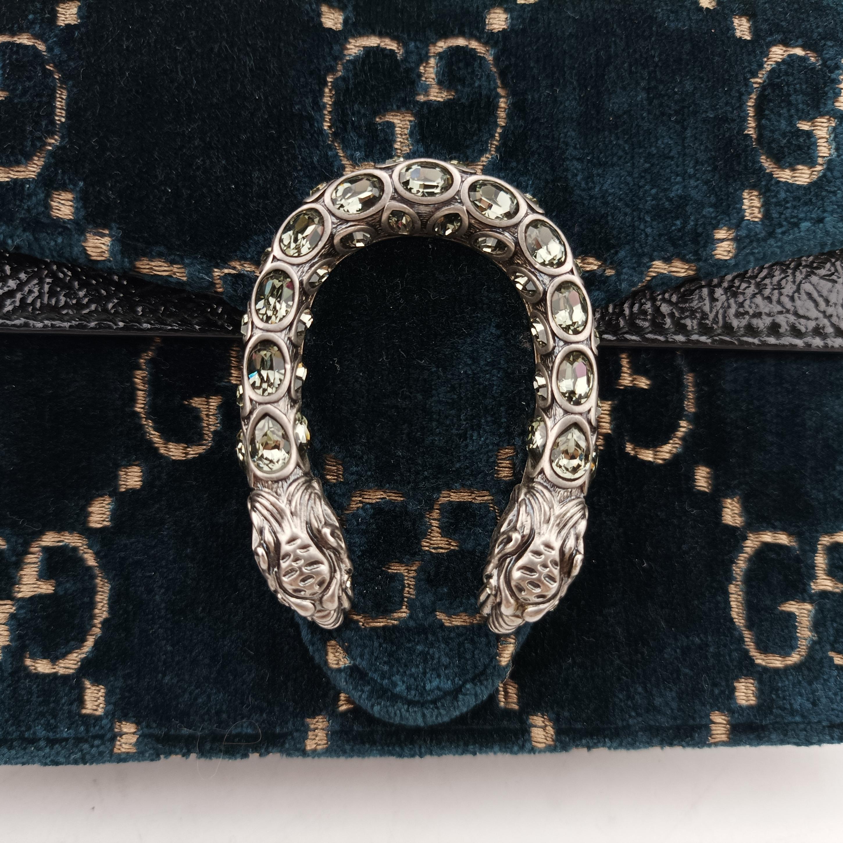 Vintage Gucci Dionysus Navy velour 476432 shoulderbag | stylenewstar