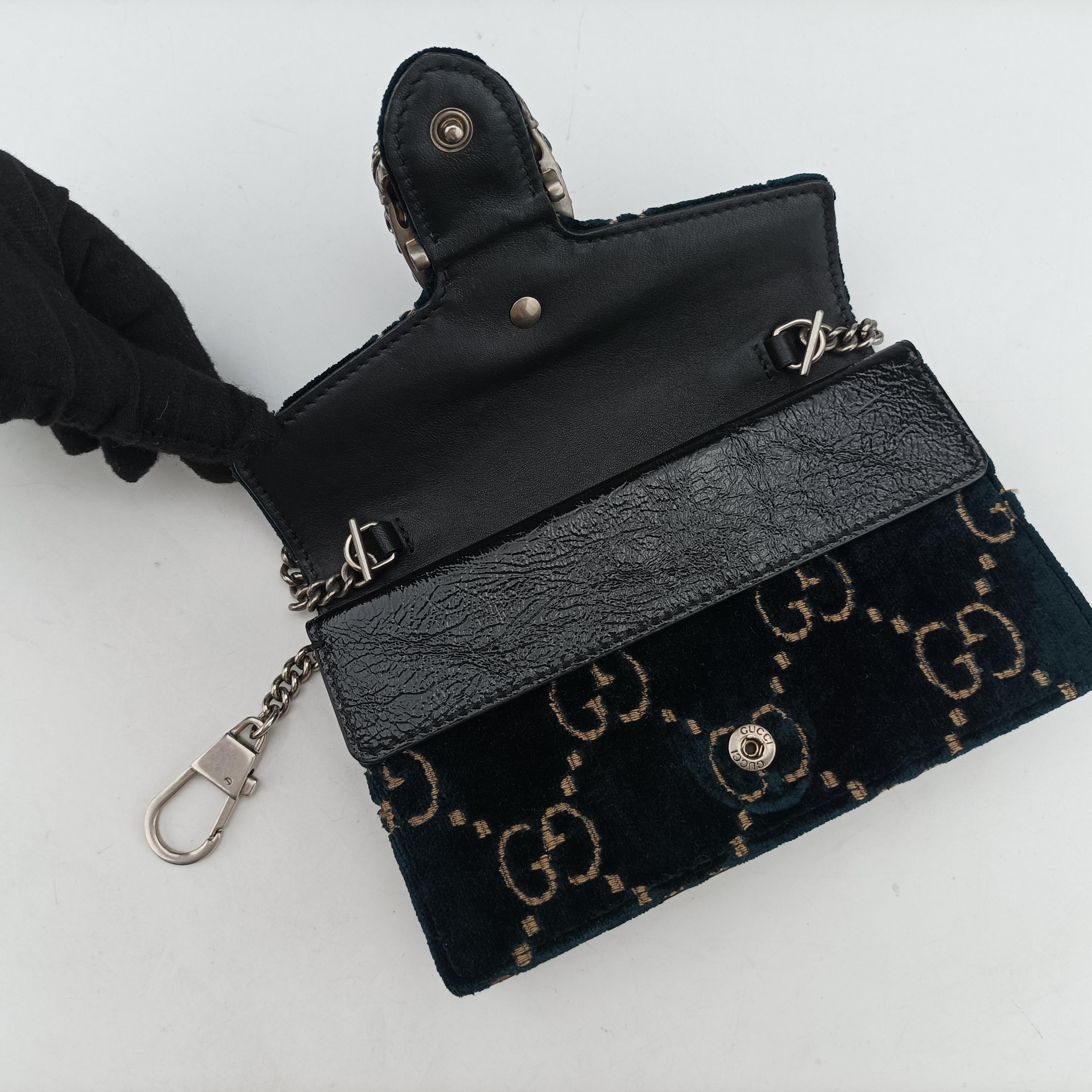 Vintage Gucci Dionysus Navy velour 476432 shoulderbag | stylenewstar