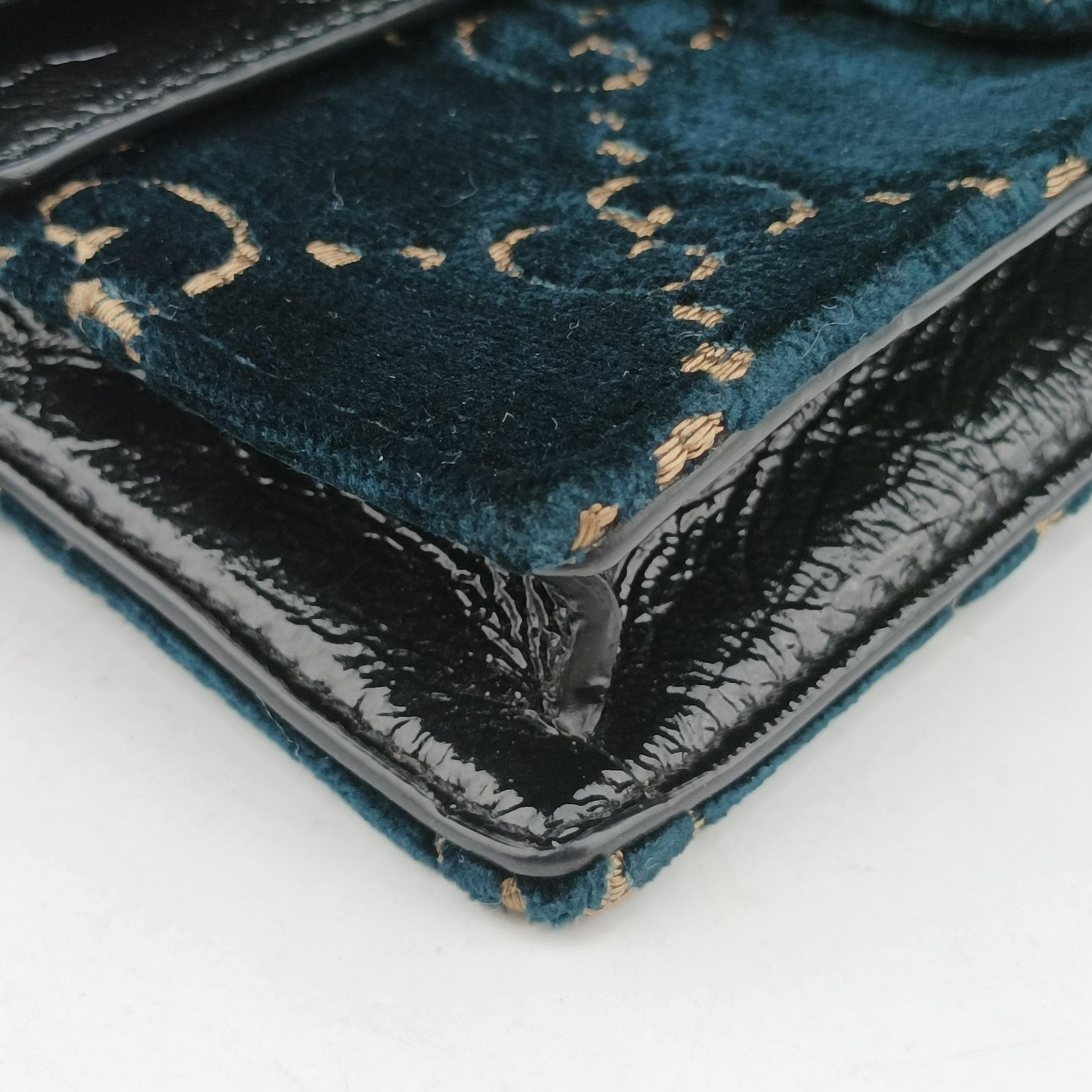 Vintage Gucci Dionysus Navy velour 476432 shoulderbag | stylenewstar
