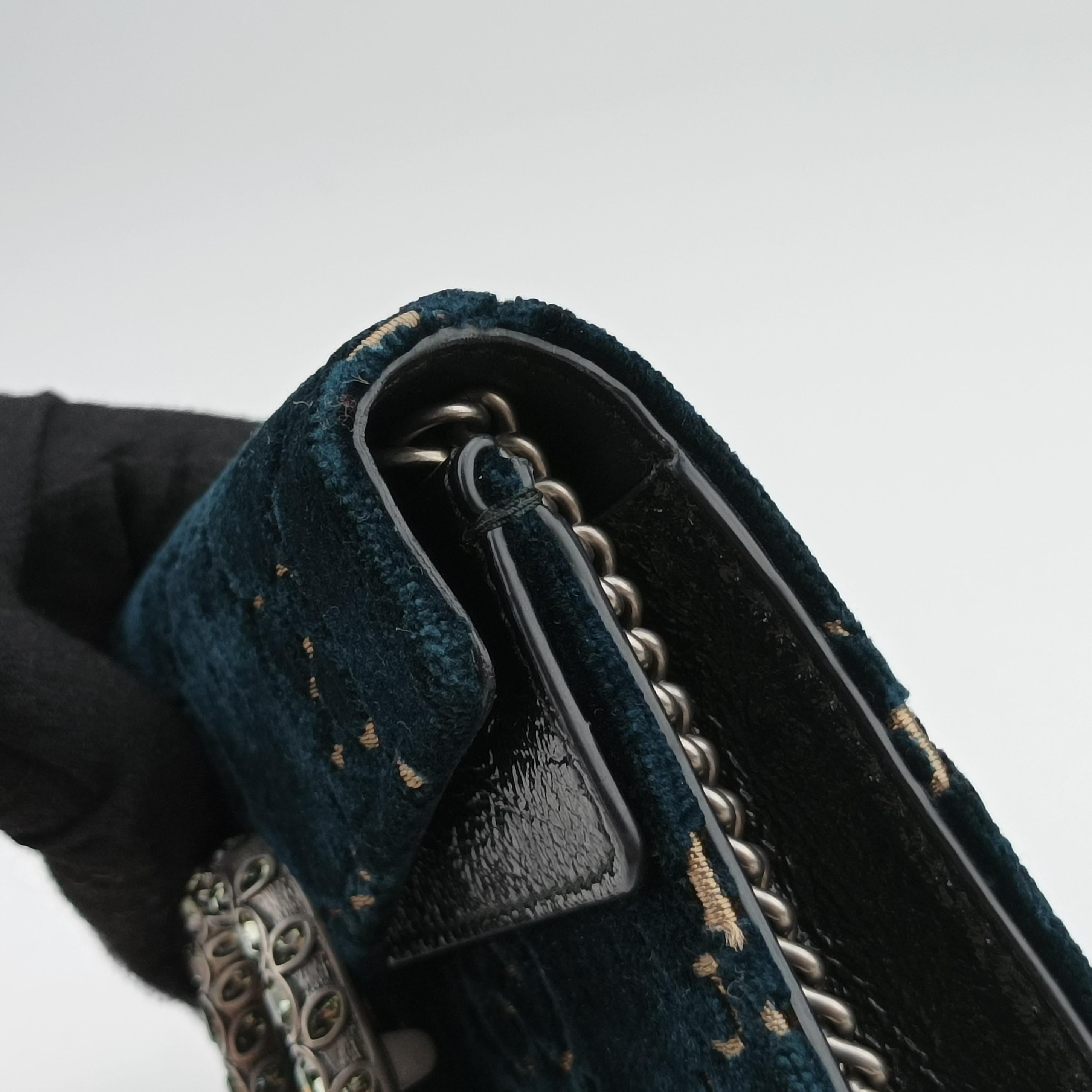 Vintage Gucci Dionysus Navy velour 476432 shoulderbag | stylenewstar