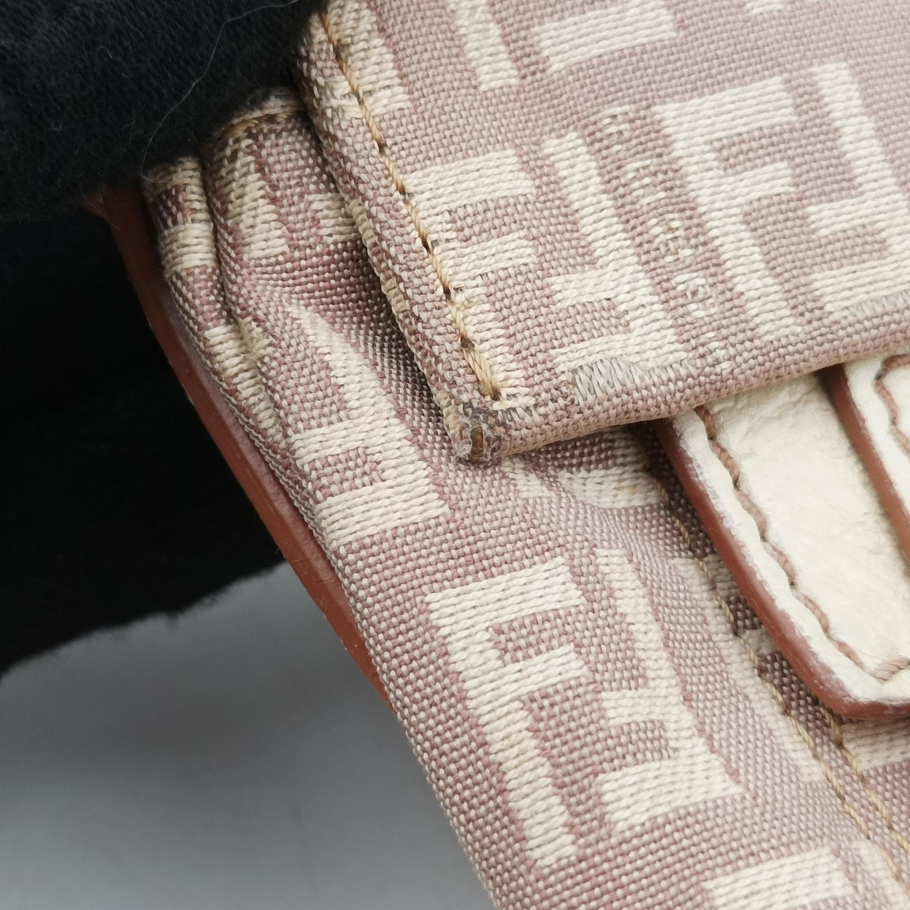 Vintage Fendi Zucchino Baguette beige×Multicolour canvas 8BR520 handbag | stylenewstar