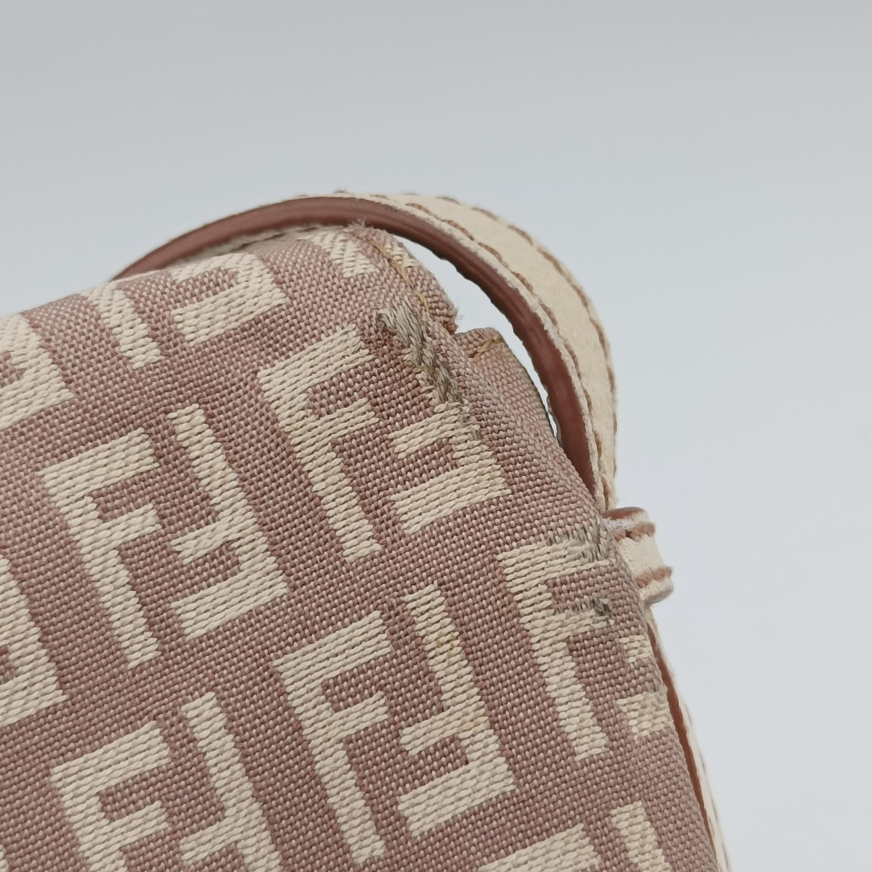 Vintage Fendi Zucchino Baguette beige×Multicolour canvas 8BR520 handbag | stylenewstar