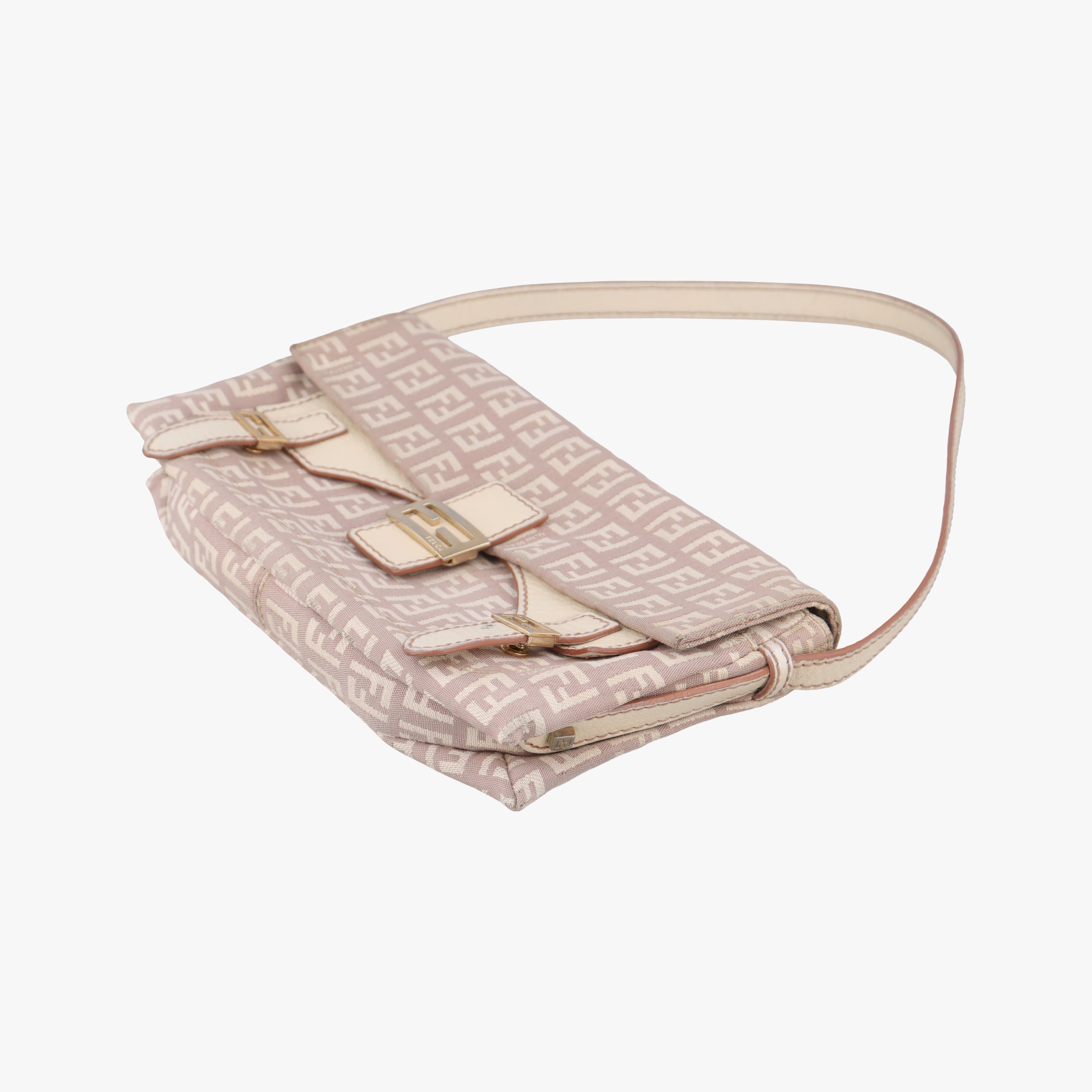 Vintage Fendi Zucchino Baguette beige×Multicolour canvas 8BR520 handbag | stylenewstar