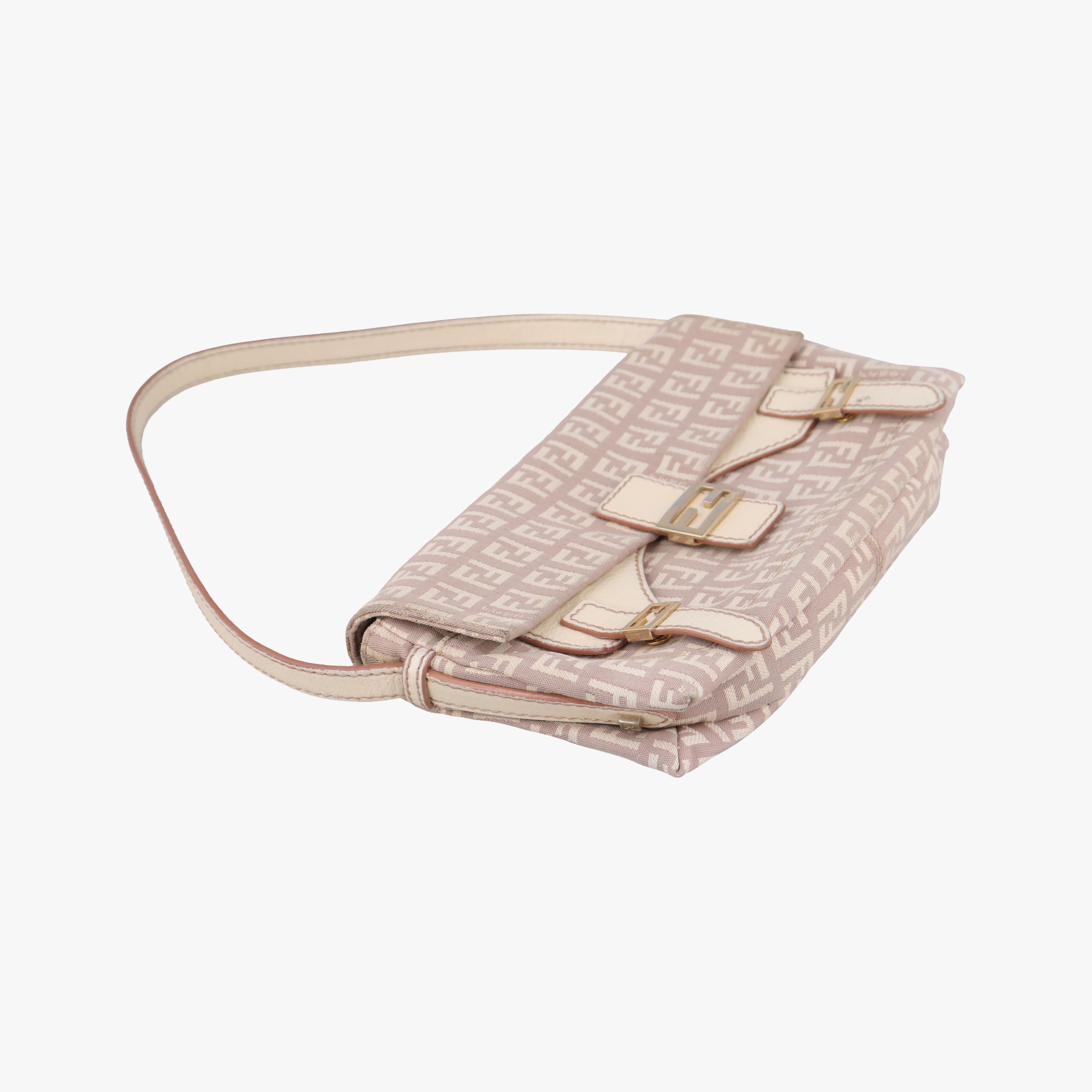 Vintage Fendi Zucchino Baguette beige×Multicolour canvas 8BR520 handbag | stylenewstar
