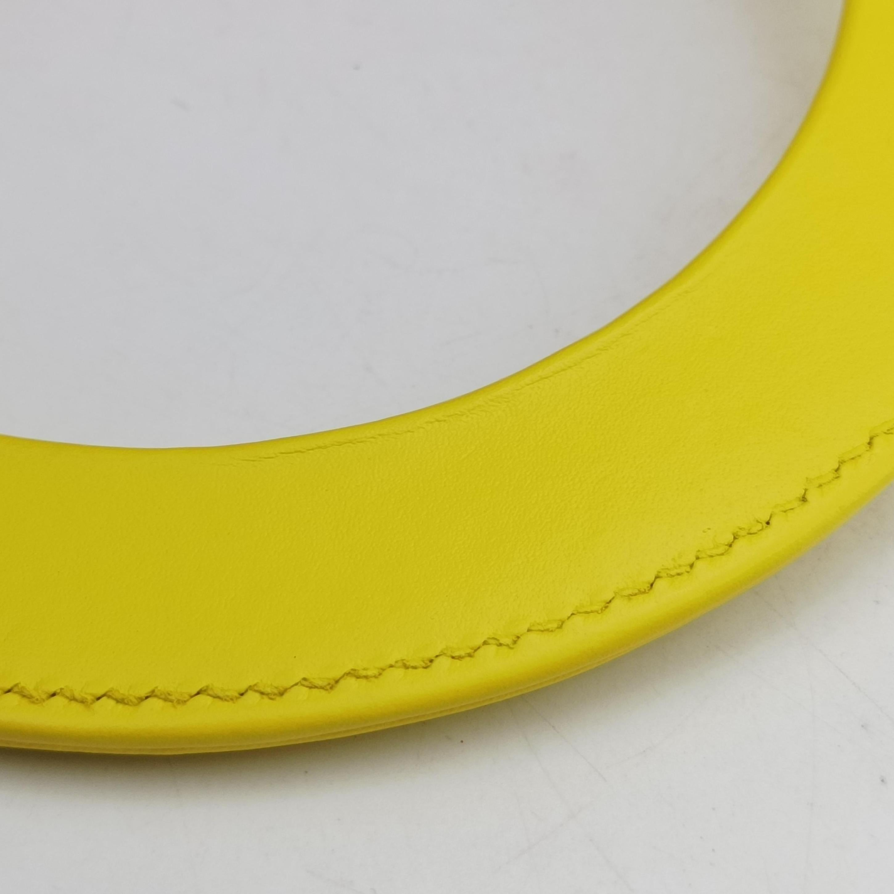 Pre-owned Christian Dior Diorissimo Yellow x Orange leather  shoulderbag | stylenewstar