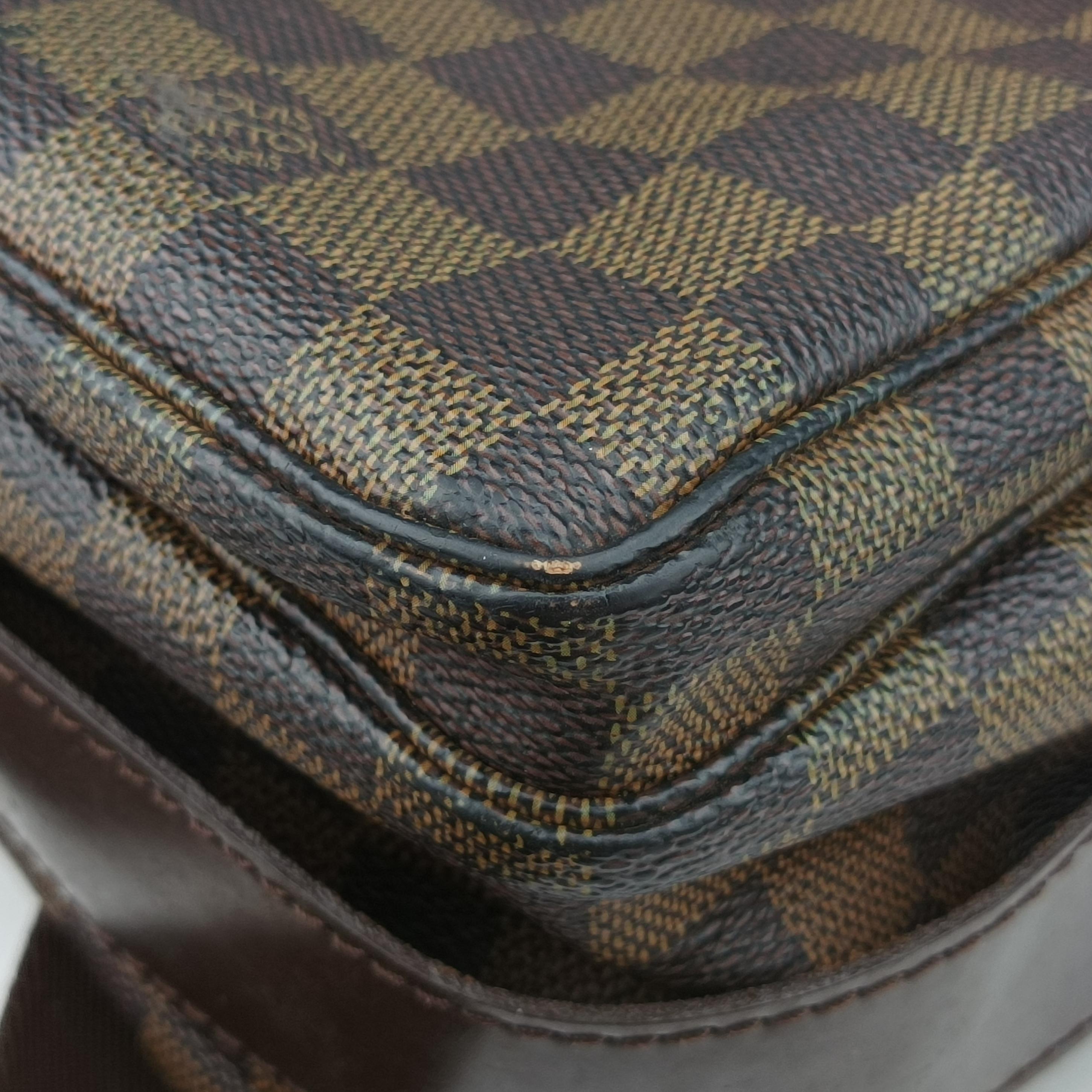 Secondhand Louis Vuitton NAVIGLIO EBENE Damier Canvas N45255 shoulderbag | stylenewstar