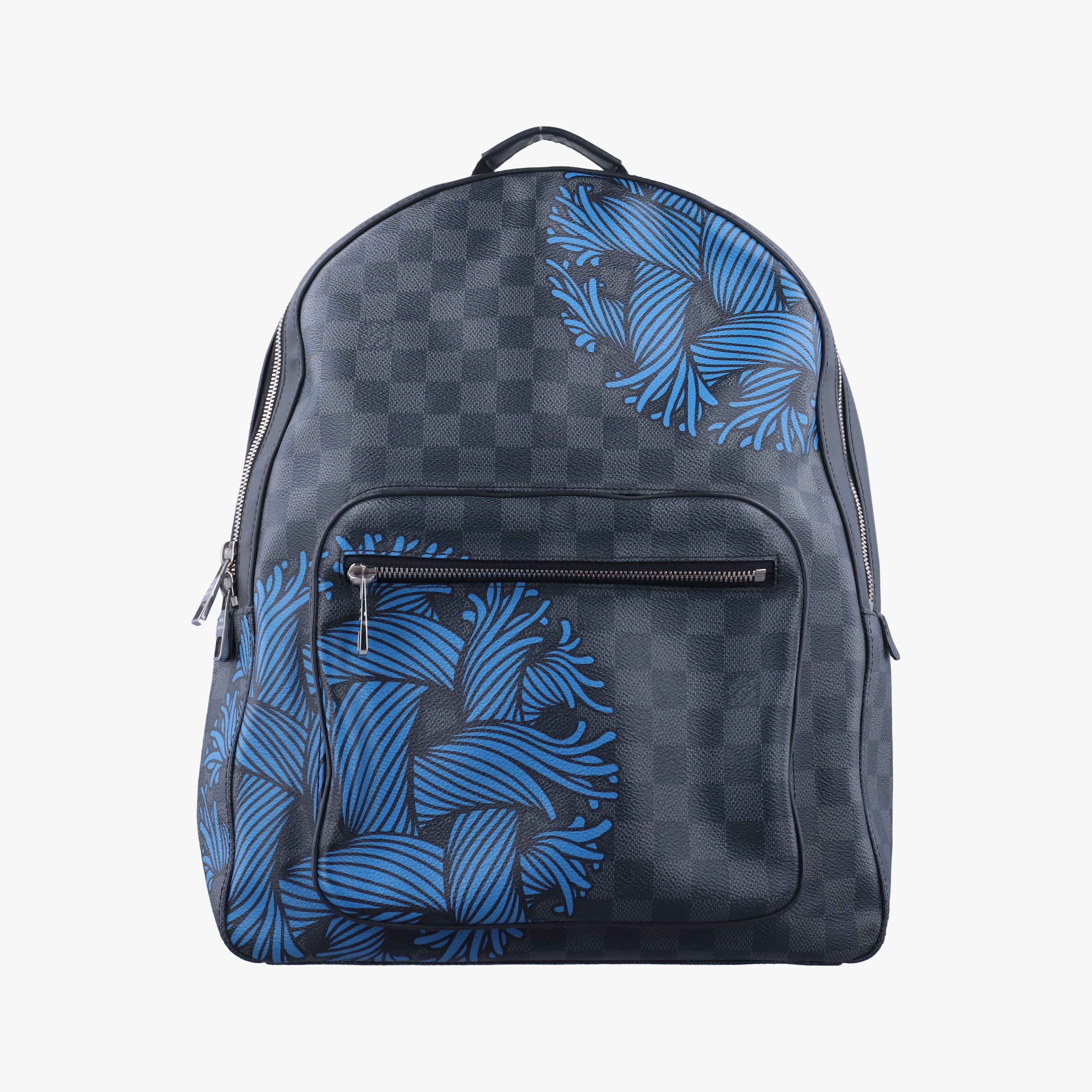 Pre-owned Louis Vuitton Josh Christopher Nemeth Rope Pattern blue×multicolor Damier Graphite N41712 shoulderbag | stylenewstar