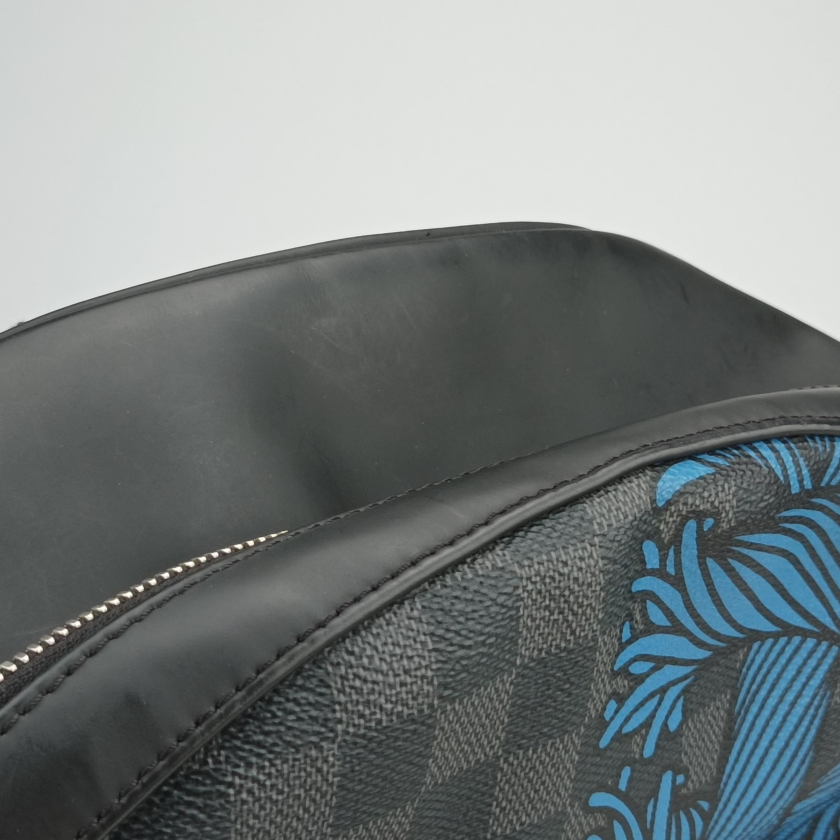 Pre-owned Louis Vuitton Josh Christopher Nemeth Rope Pattern blue×multicolor Damier Graphite N41712 shoulderbag | stylenewstar