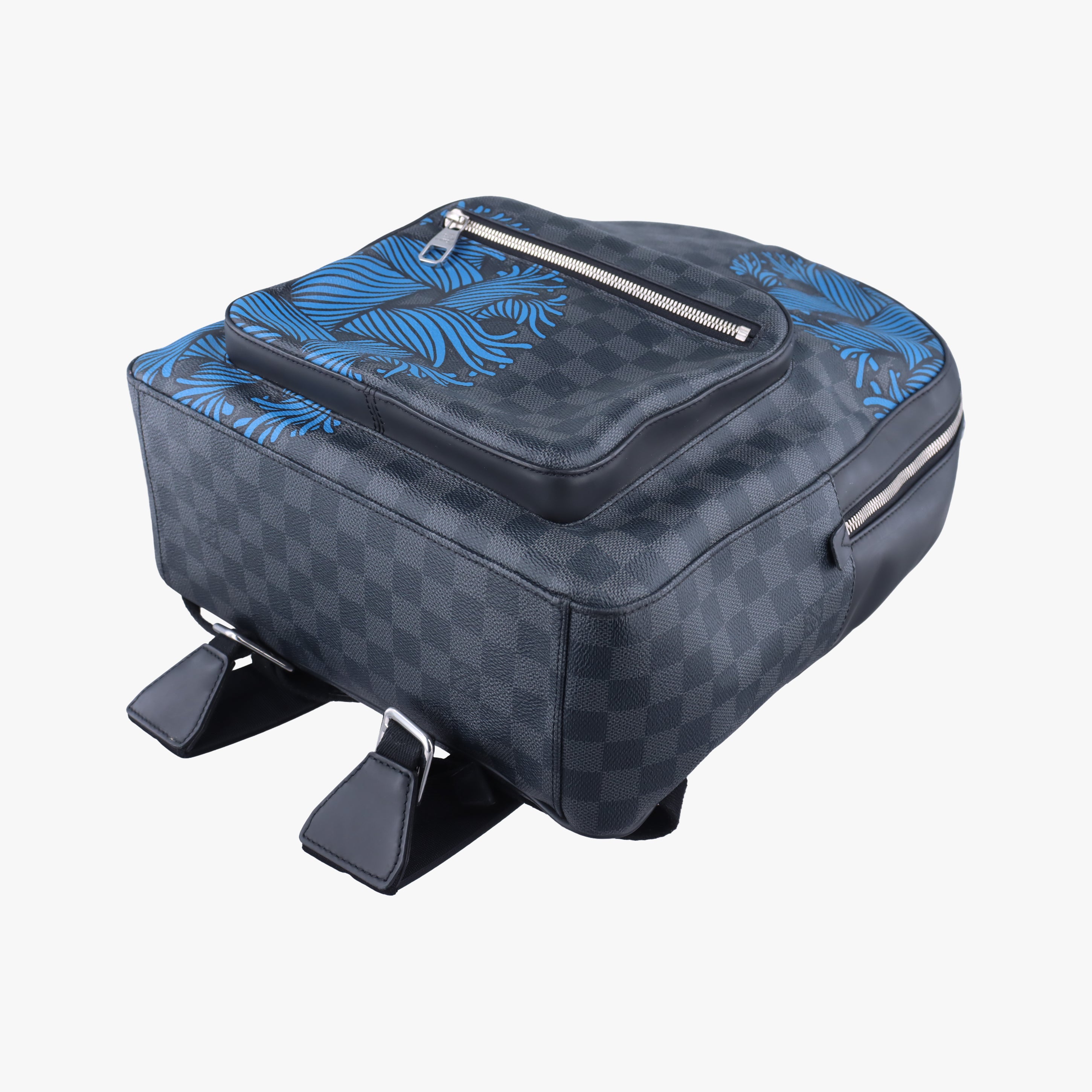 Pre-owned Louis Vuitton Josh Christopher Nemeth Rope Pattern blue×multicolor Damier Graphite N41712 shoulderbag | stylenewstar