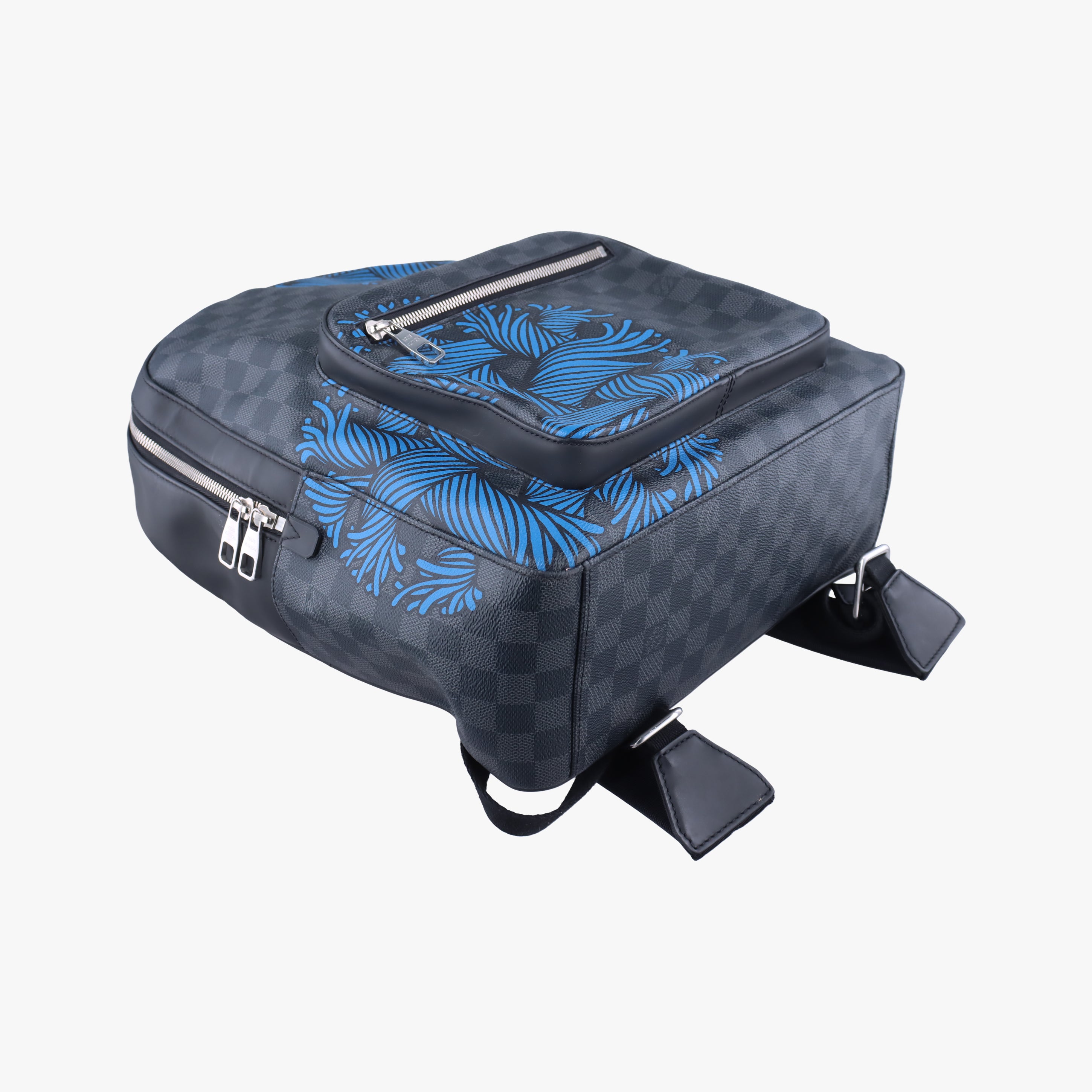 Pre-owned Louis Vuitton Josh Christopher Nemeth Rope Pattern blue×multicolor Damier Graphite N41712 shoulderbag | stylenewstar