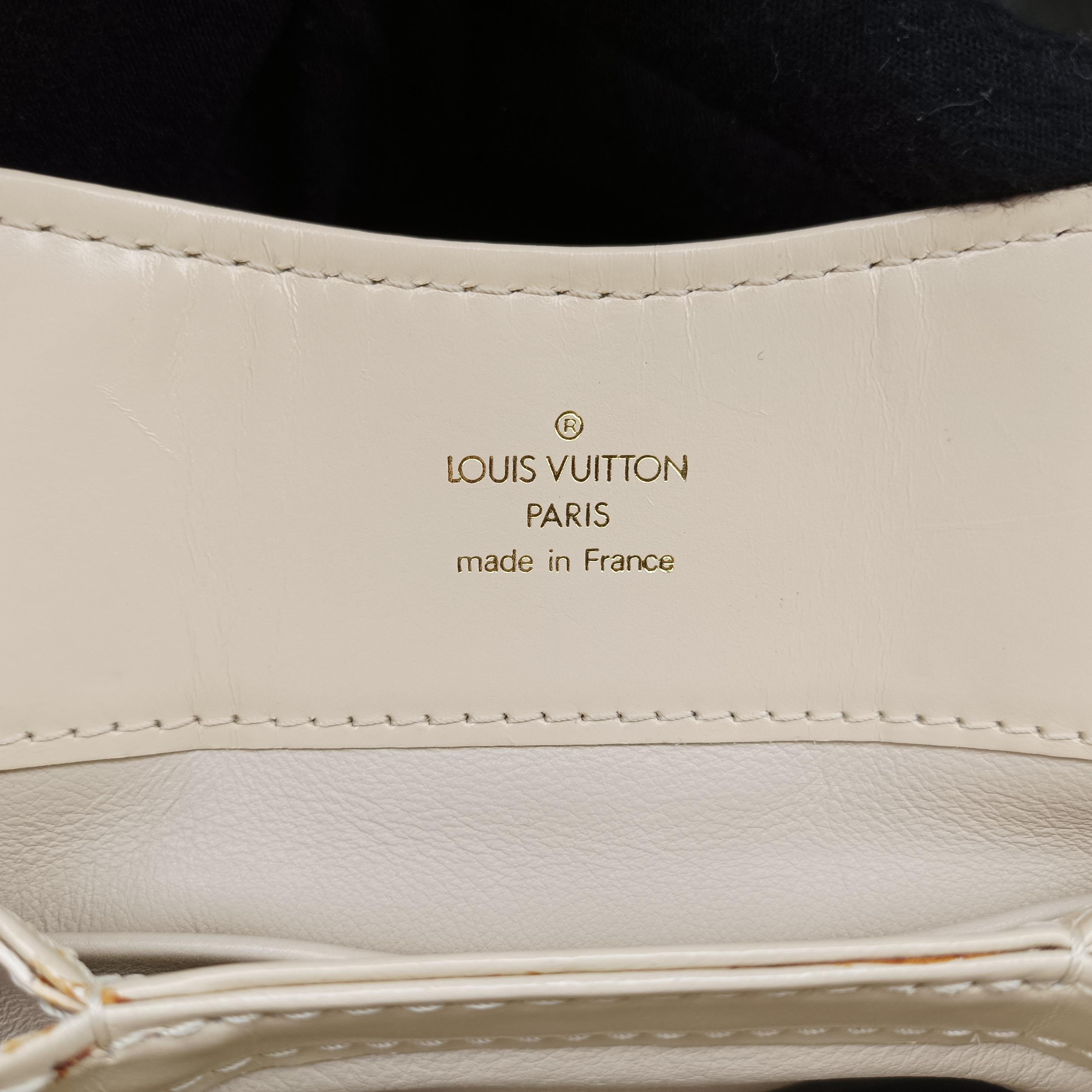 Pre-owned Louis Vuitton Mini Linda Ivory x Multicolor Cotton x Velvet x Leather M95207 handbag | stylenewstar