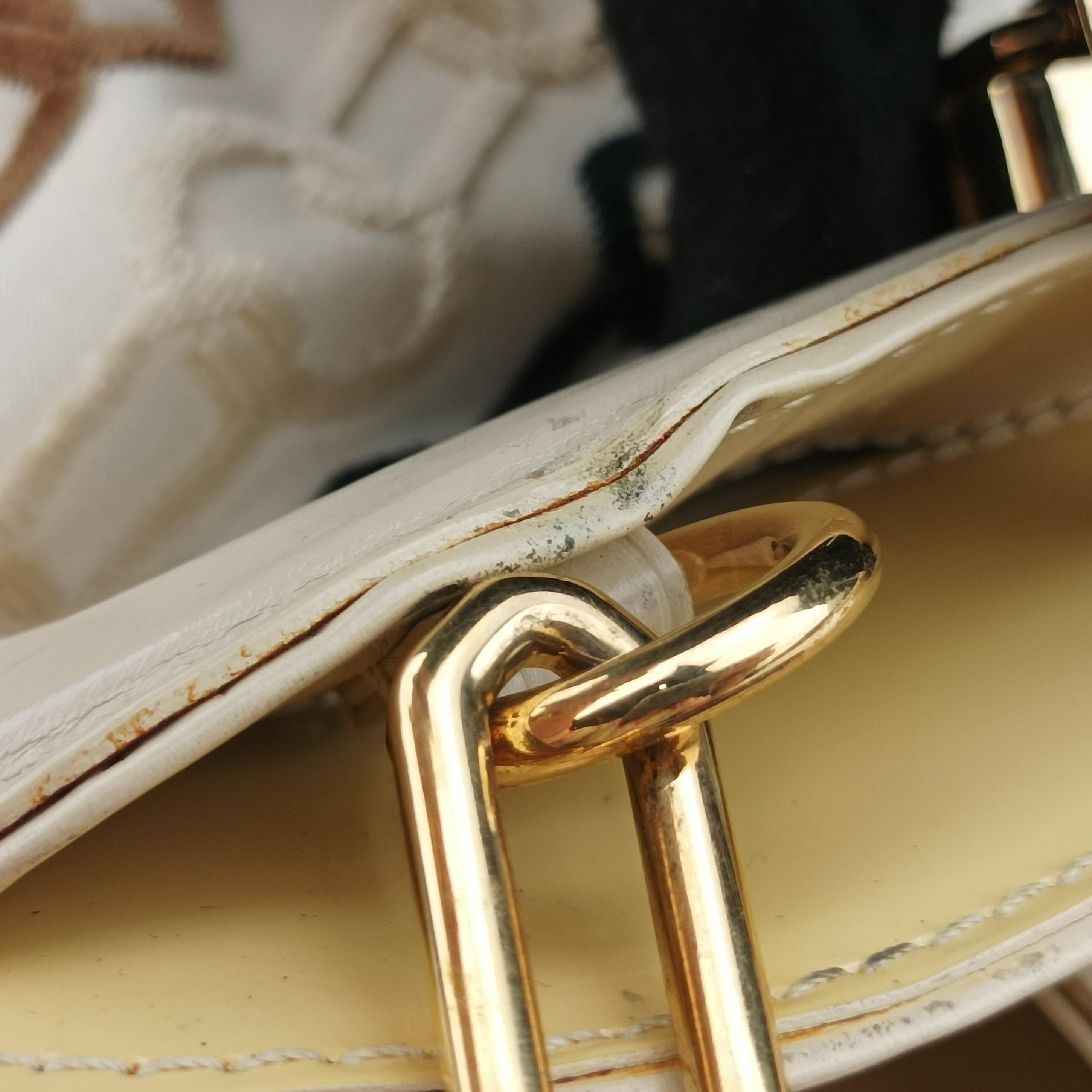 Pre-owned Louis Vuitton Mini Linda Ivory x Multicolor Cotton x Velvet x Leather M95207 handbag | stylenewstar