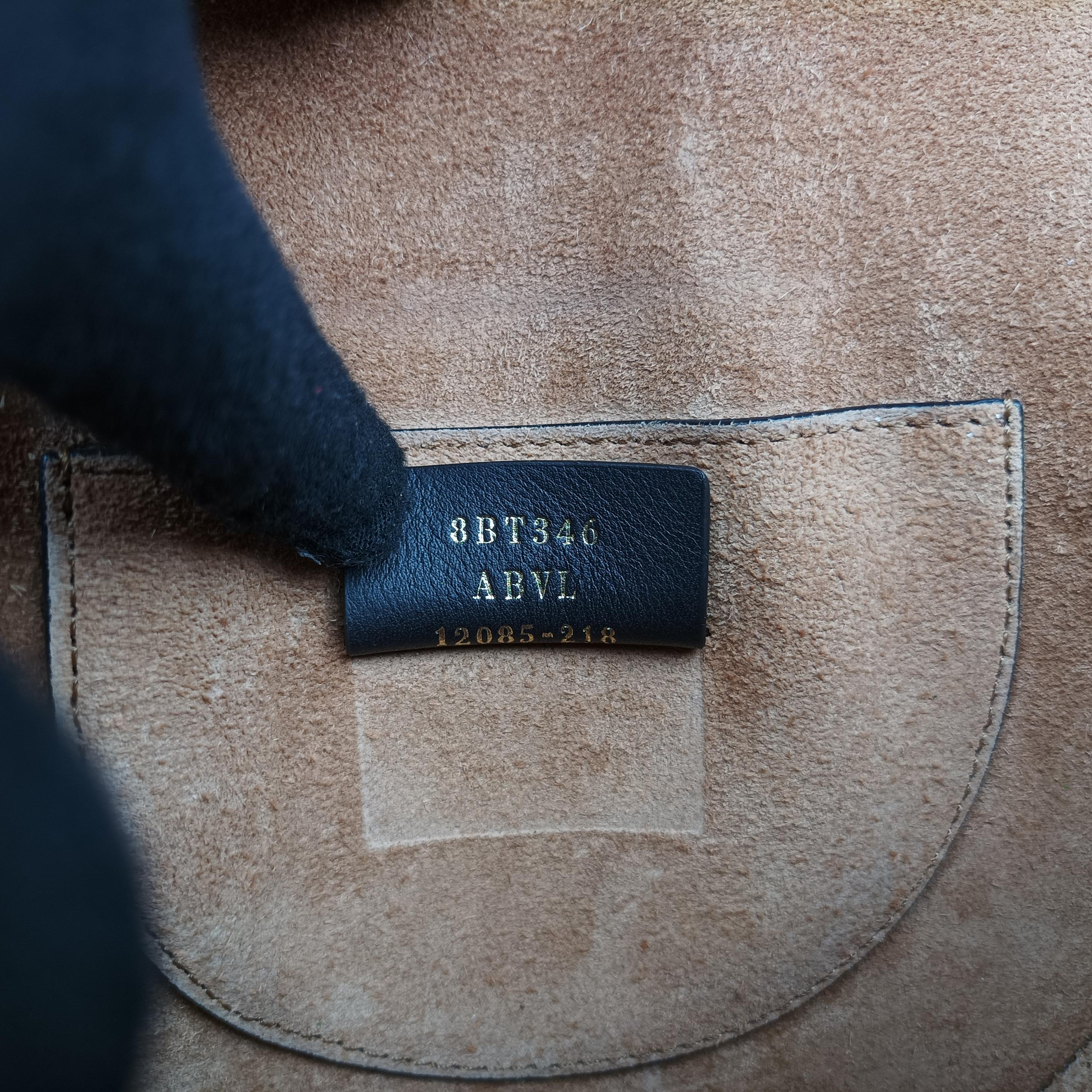 Secondhand Fendi Moonlight Black Leather 8BT346 shoulderbag | stylenewstar